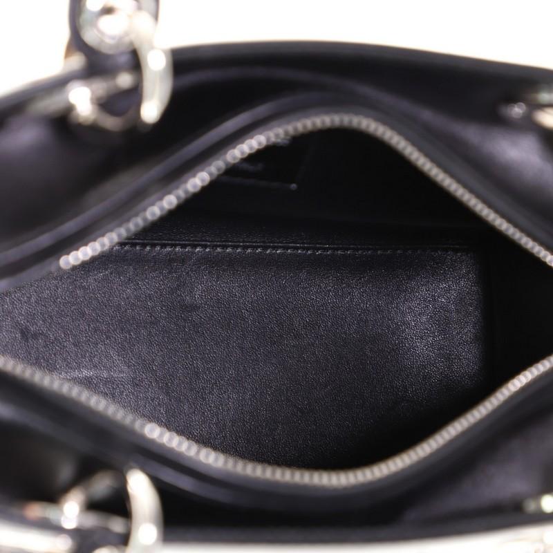 Christian Dior Pockets Lady Dior Bag Leather Medium 4