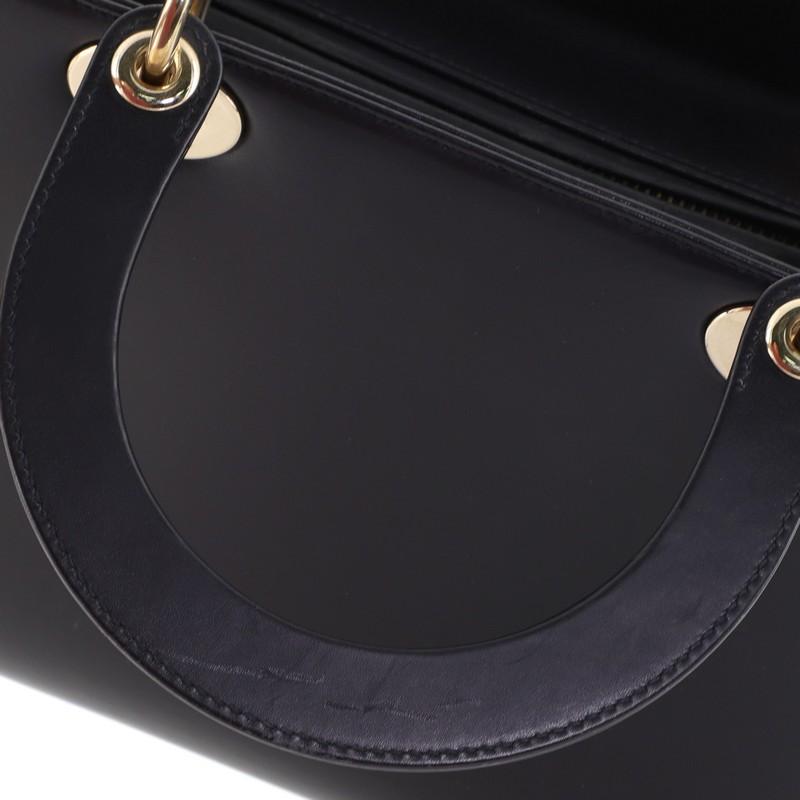 Christian Dior Pockets Lady Dior Bag Leather Medium 2