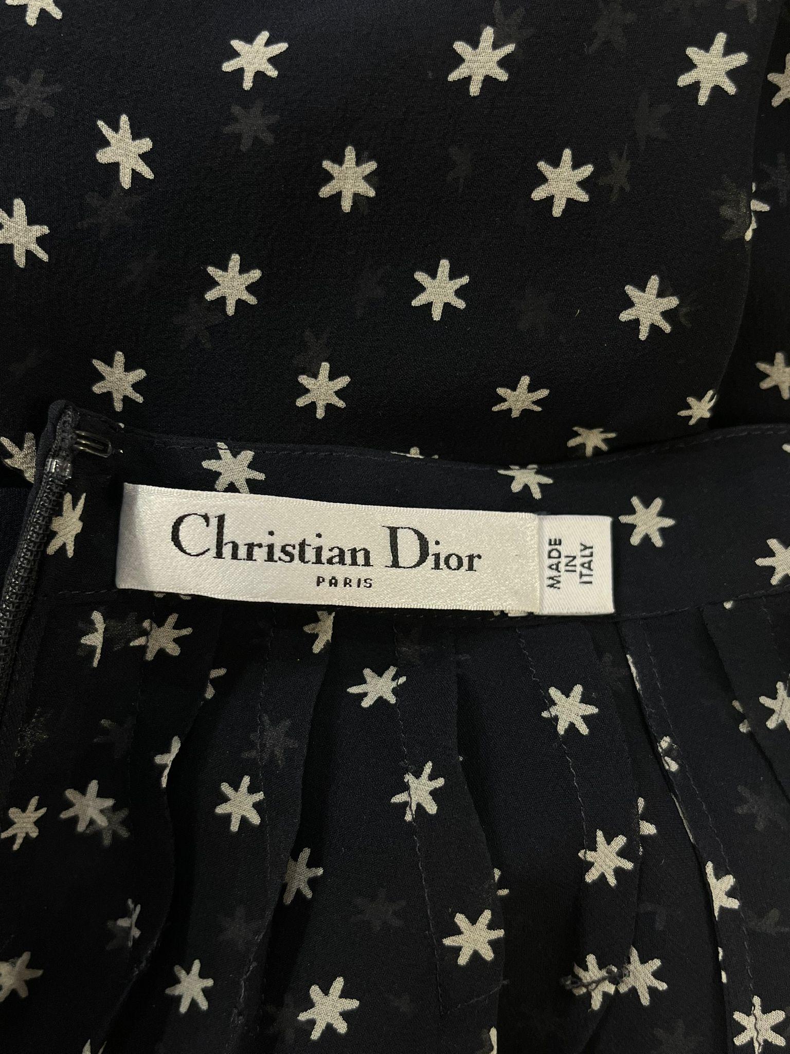 Christian Dior Polka Dot Silk Dress 1