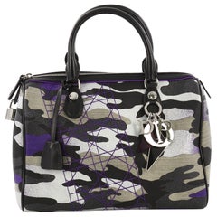 Christian Dior Polochon Satchel Limited Edition Anselm Reyle Camouflage Canvas