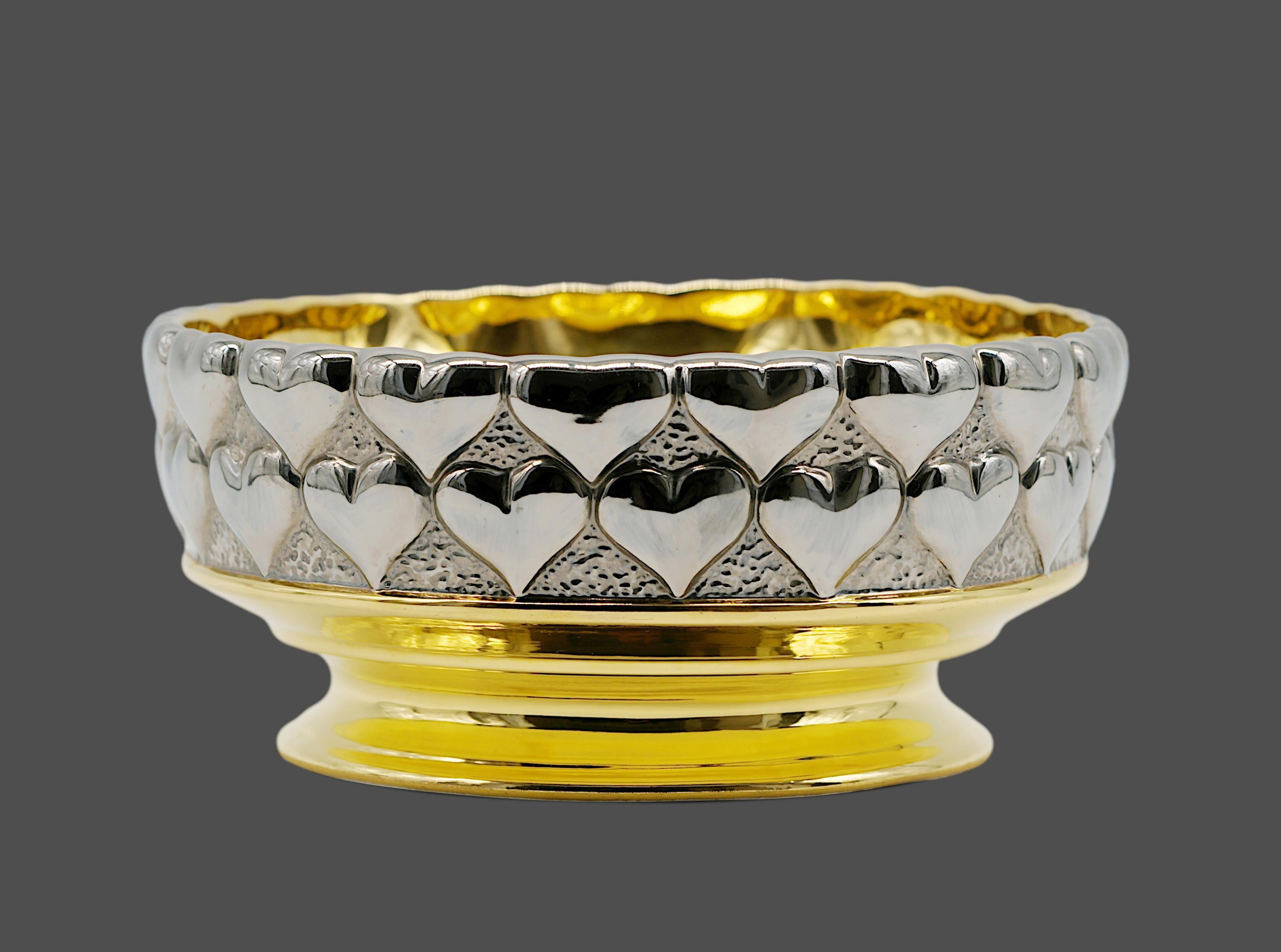 Centre de table pour coupe de fruits en porcelaine de Christian DIOR, années 1980, motif 