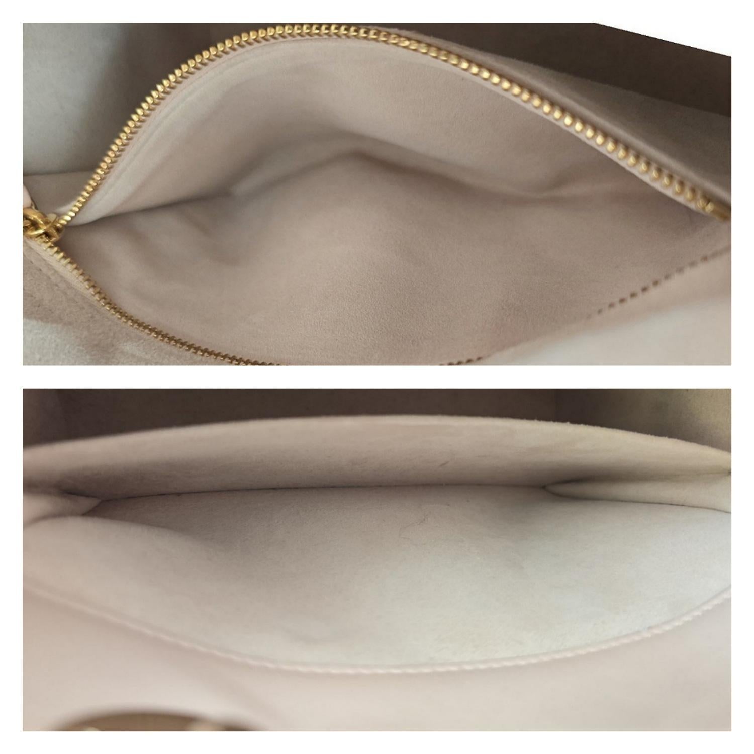 Christian Dior Powder Pink Cannage Lambskin Medium Lady Dior For Sale 3