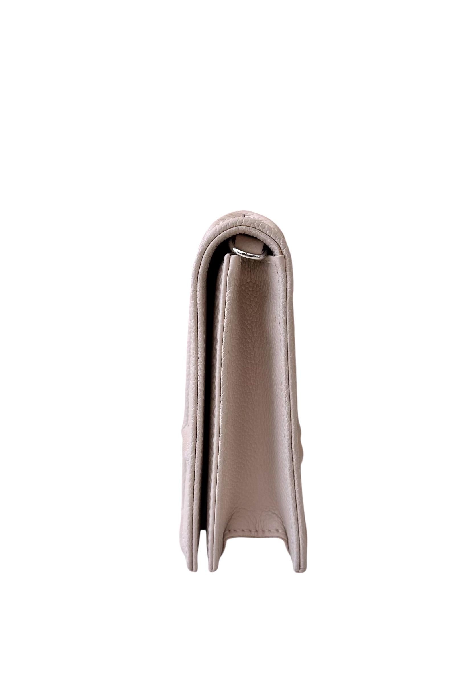 Christian Dior - Sac Diorama - Pochette à chaîne en cuir rose poudré Unisexe en vente