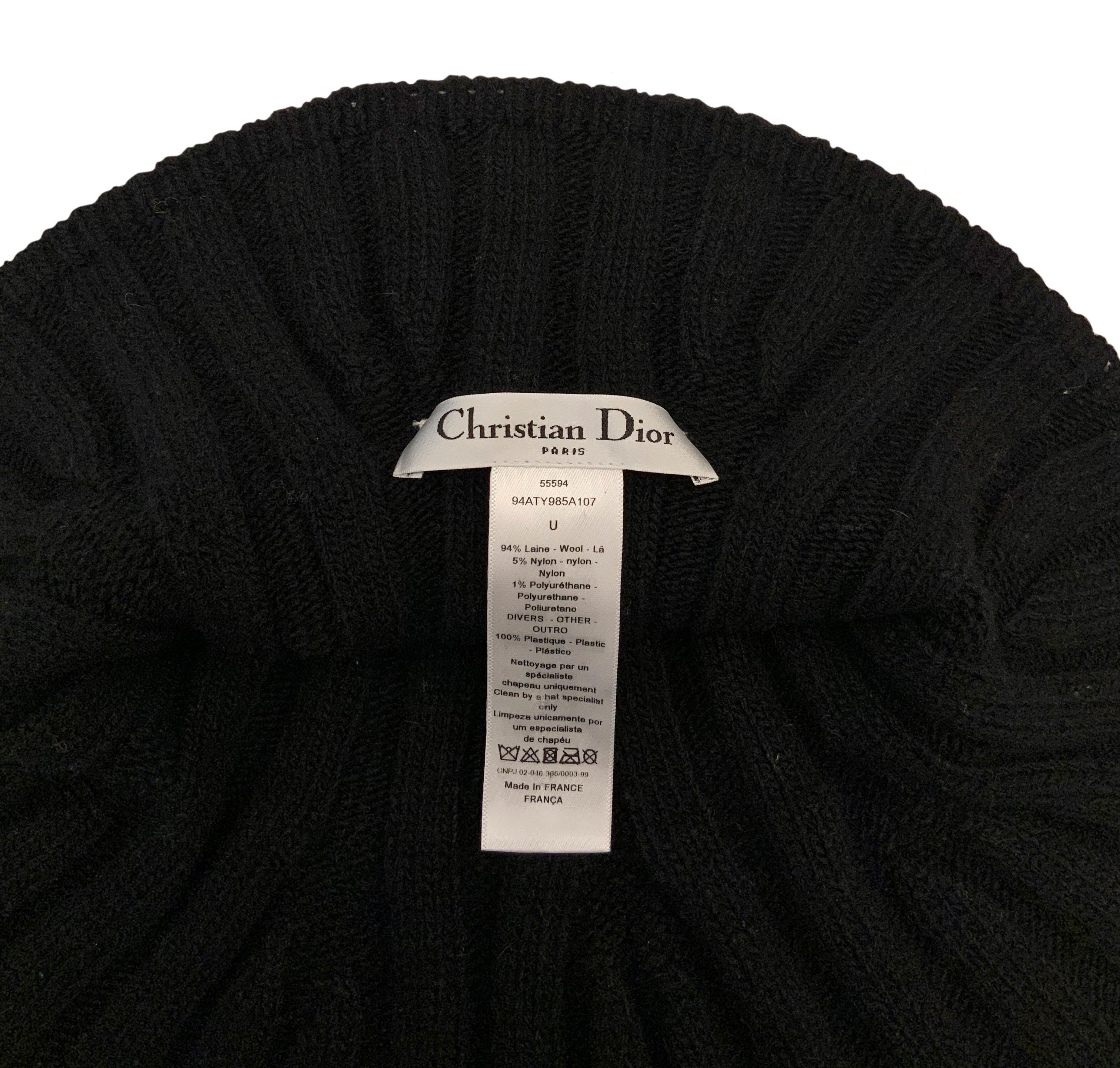 Women's or Men's Christian Dior Pre-Fall 2019 Arty Heather Knit Tulip Hat