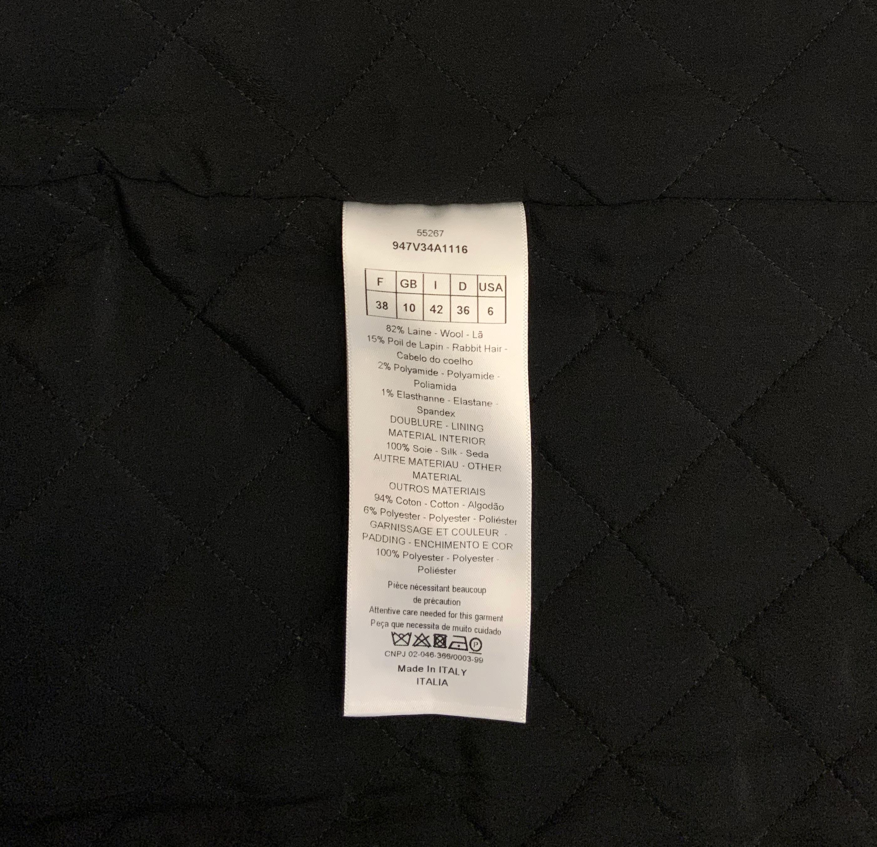 Christian Dior Pre-Fall 2019 Black Jacket 7