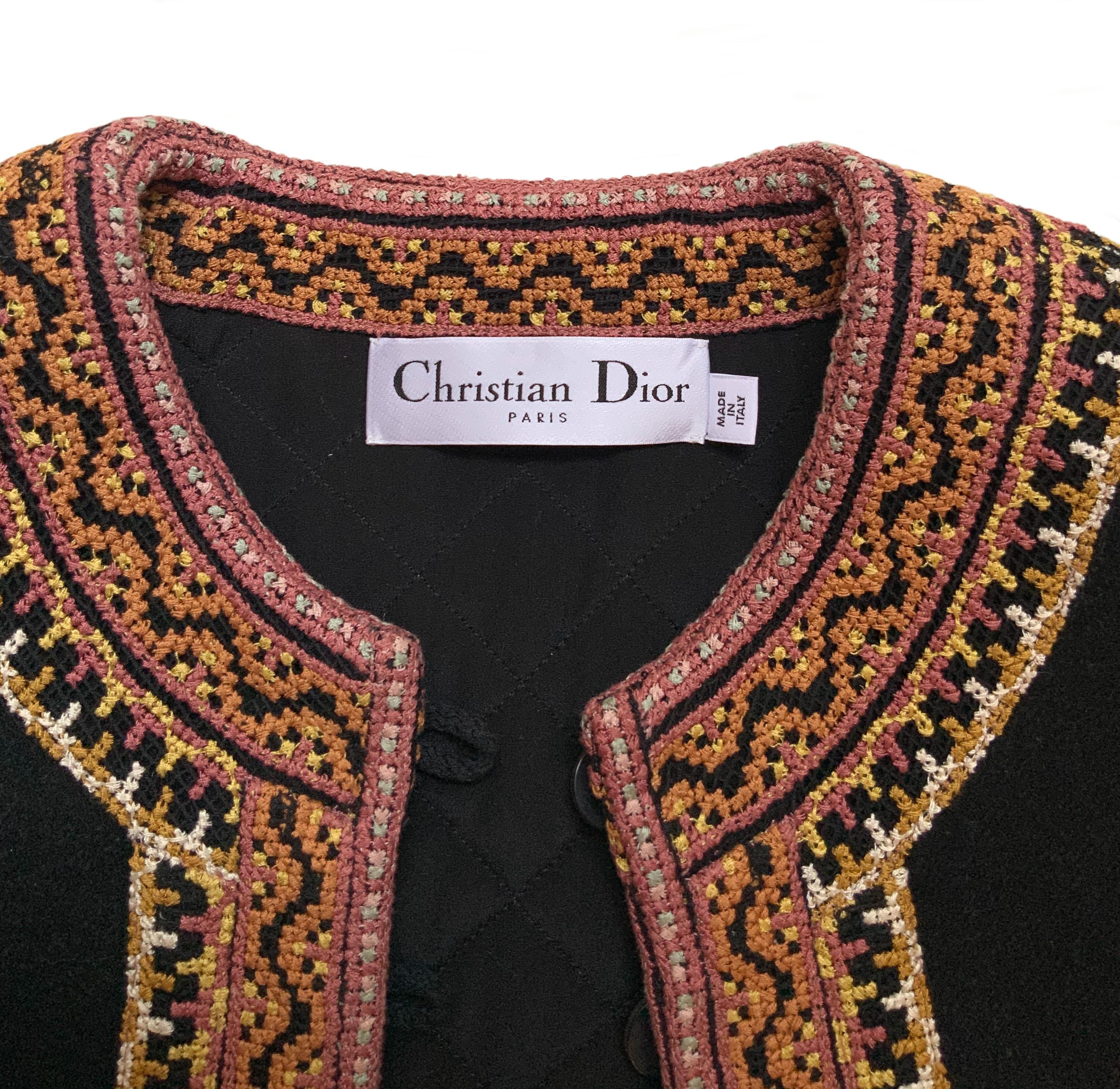 Christian Dior Pre-Fall 2019 Black Jacket 2