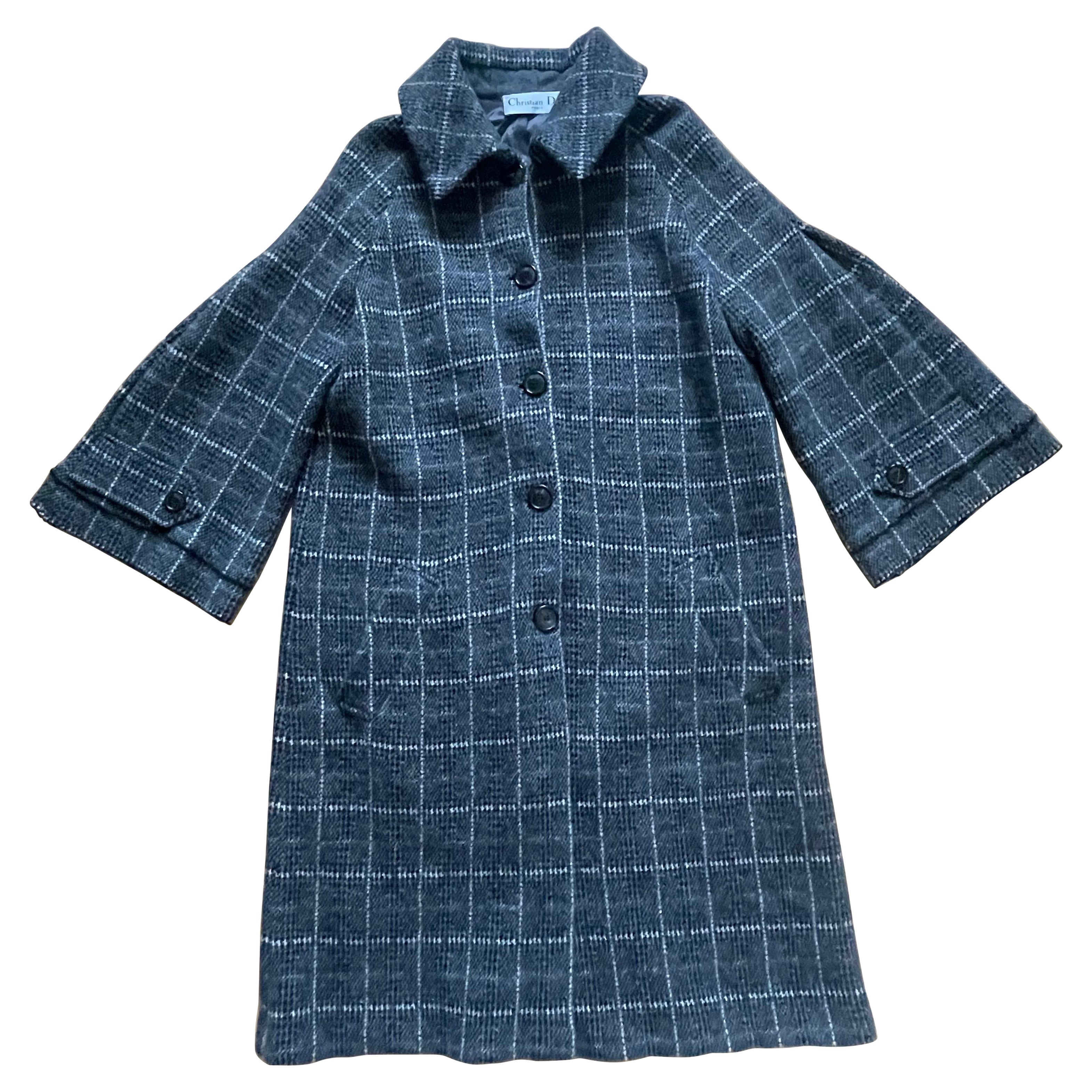CHRISTIAN DIOR. Prince of Wales coat