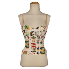 Vintage Christian Dior Printed Bustier Top Summer, 2002