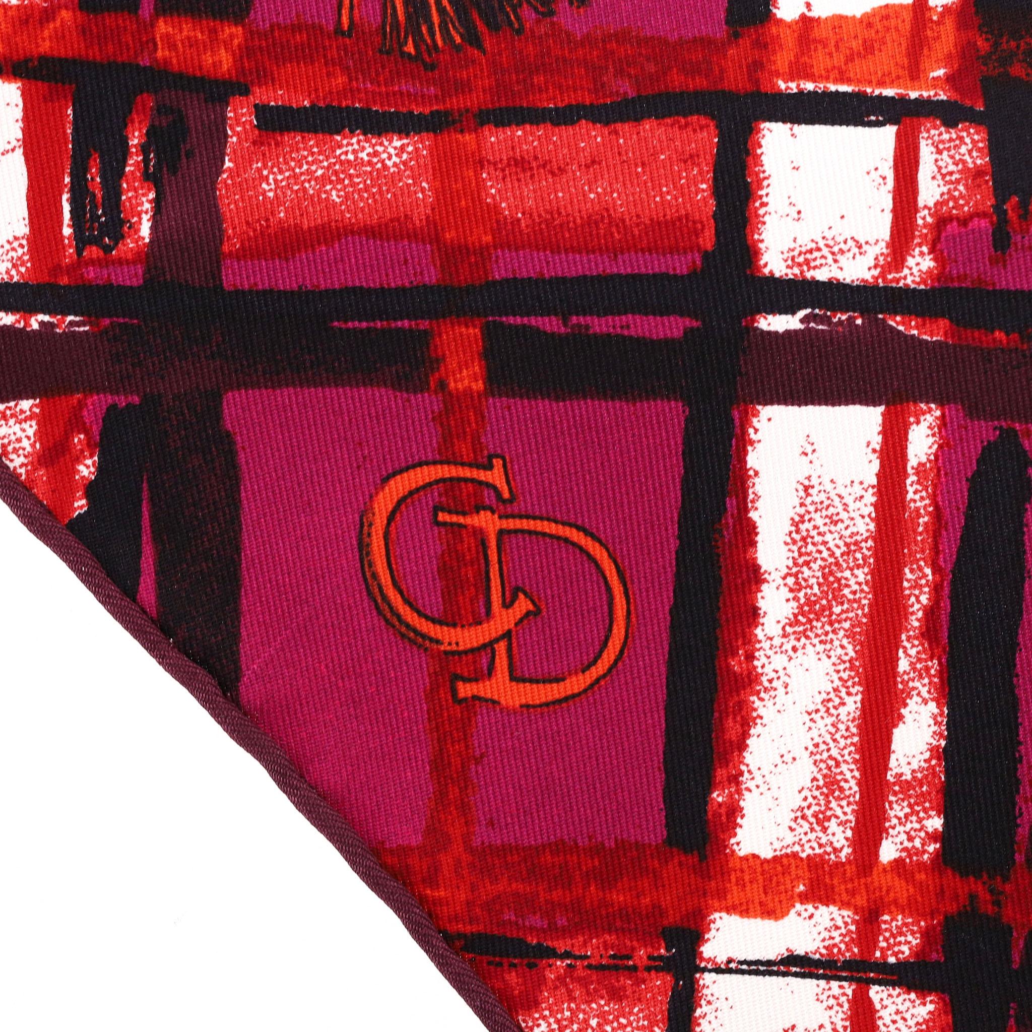 Christian Dior Printed Silk Carre Scarf For Sale 3