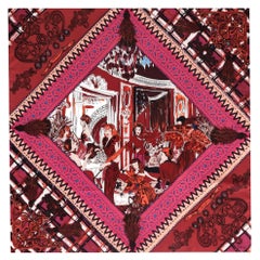 Christian Dior Printed Silk Carre Scarf