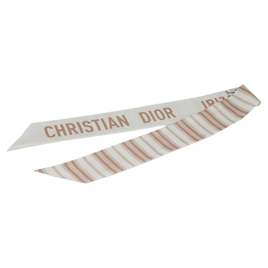 Christian Dior Printed Silk Twill Scarf