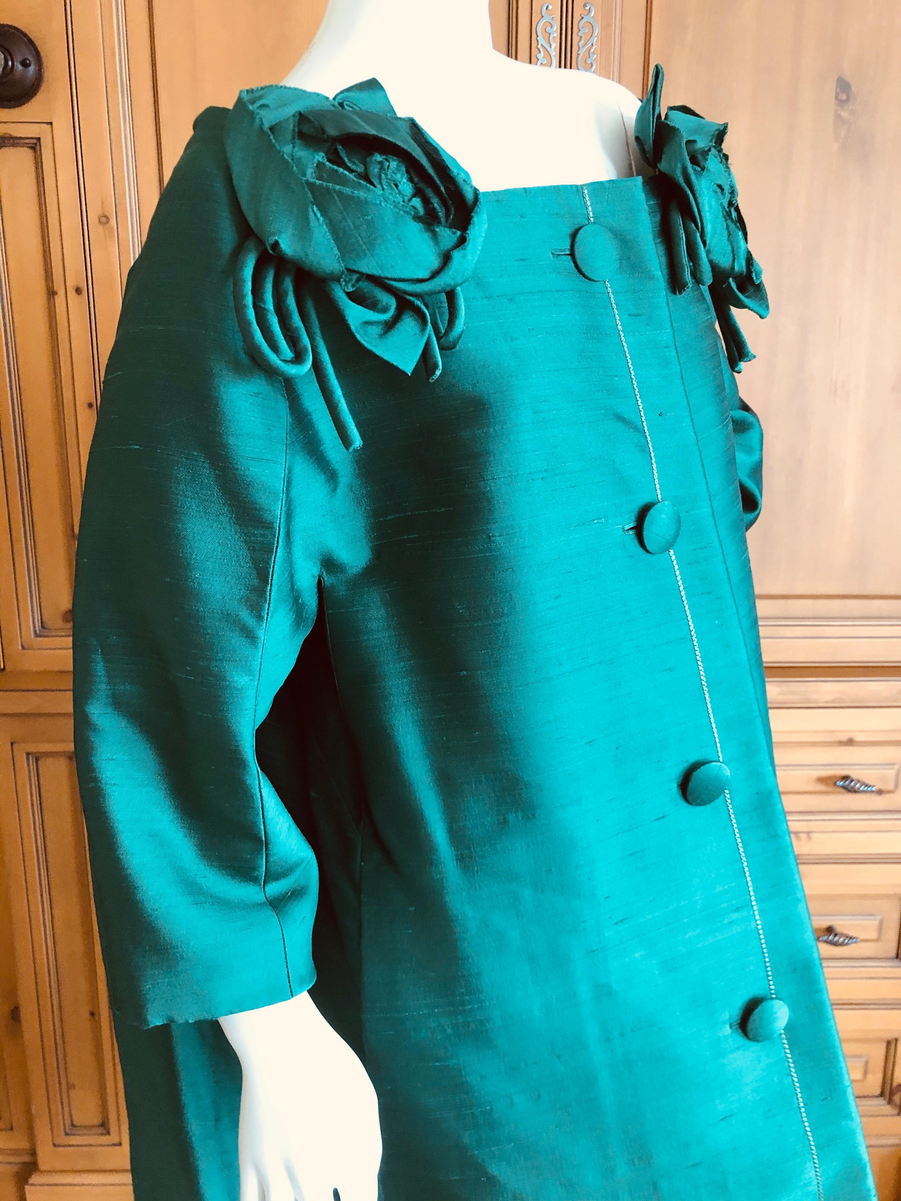 Christian Dior Printemps 1959 Numbered Haute Couture Coat by Yves Saint Laurent For Sale 10