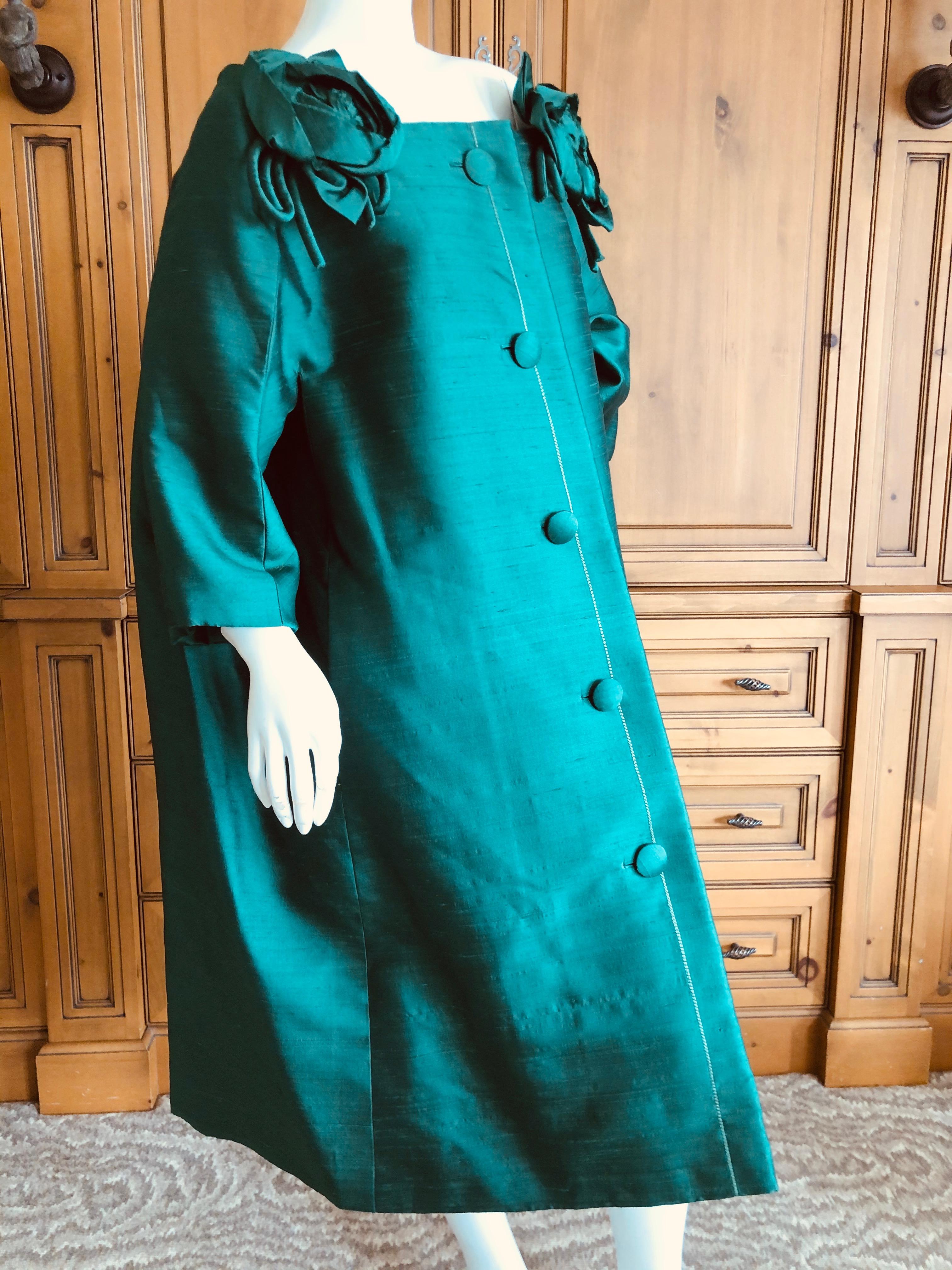 Christian Dior Printemps 1959 Numbered Haute Couture Coat by Yves Saint Laurent For Sale 4
