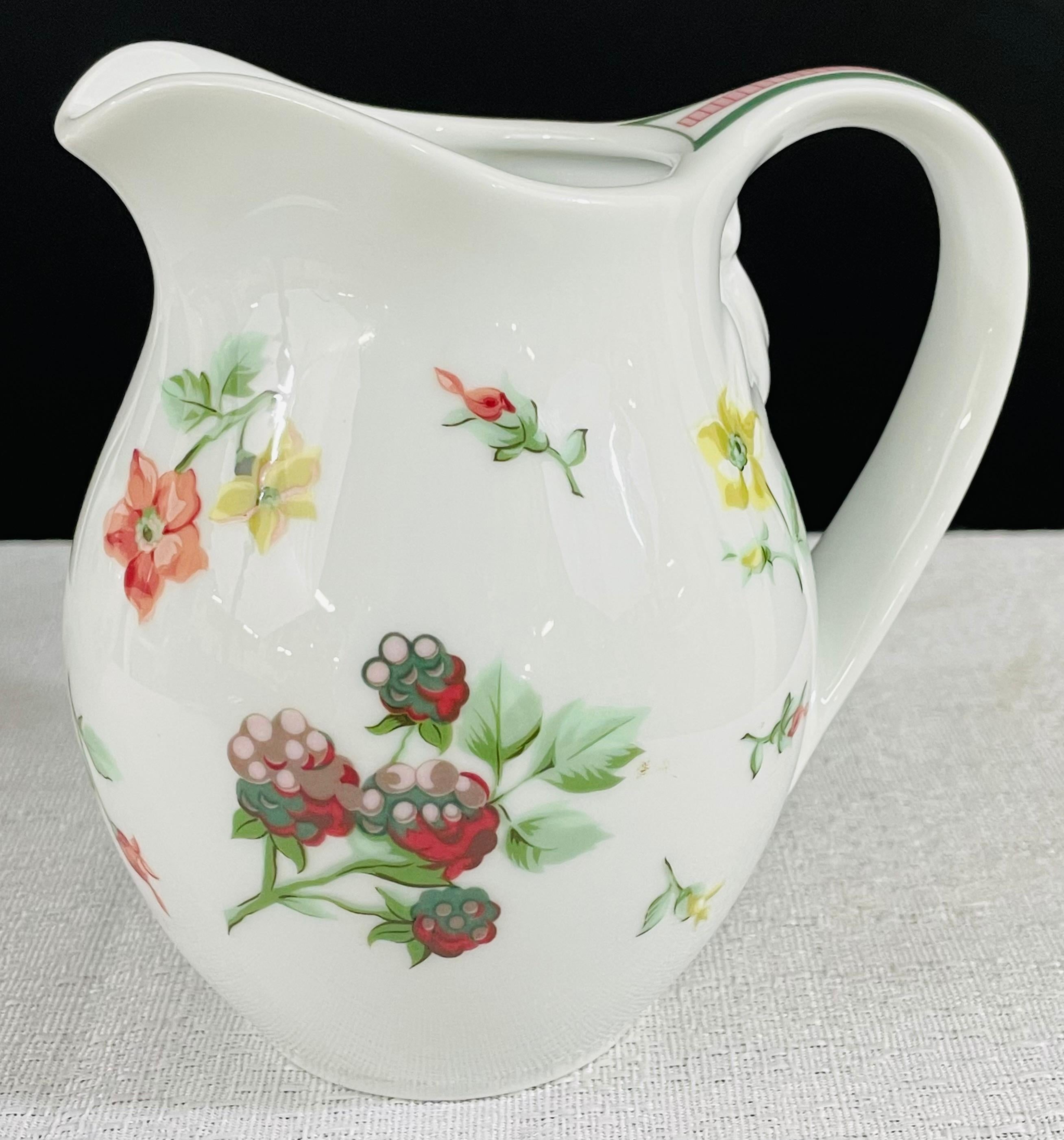 Christian Dior Provence Collection Porcelain Sugar Bowl and Creamer, Set of 2 For Sale 2