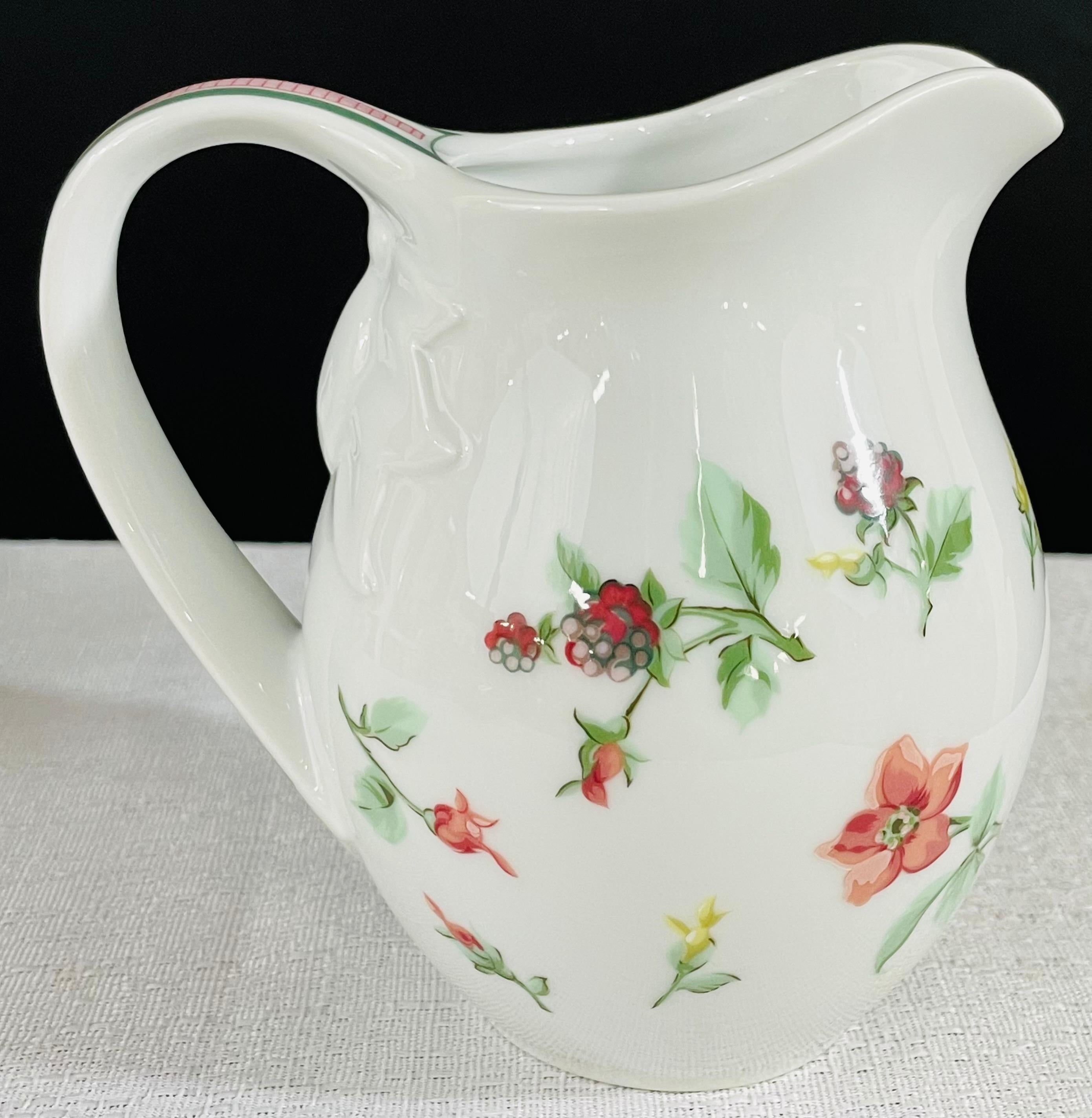 Christian Dior Provence Collection Porcelain Sugar Bowl and Creamer, Set of 2 For Sale 4