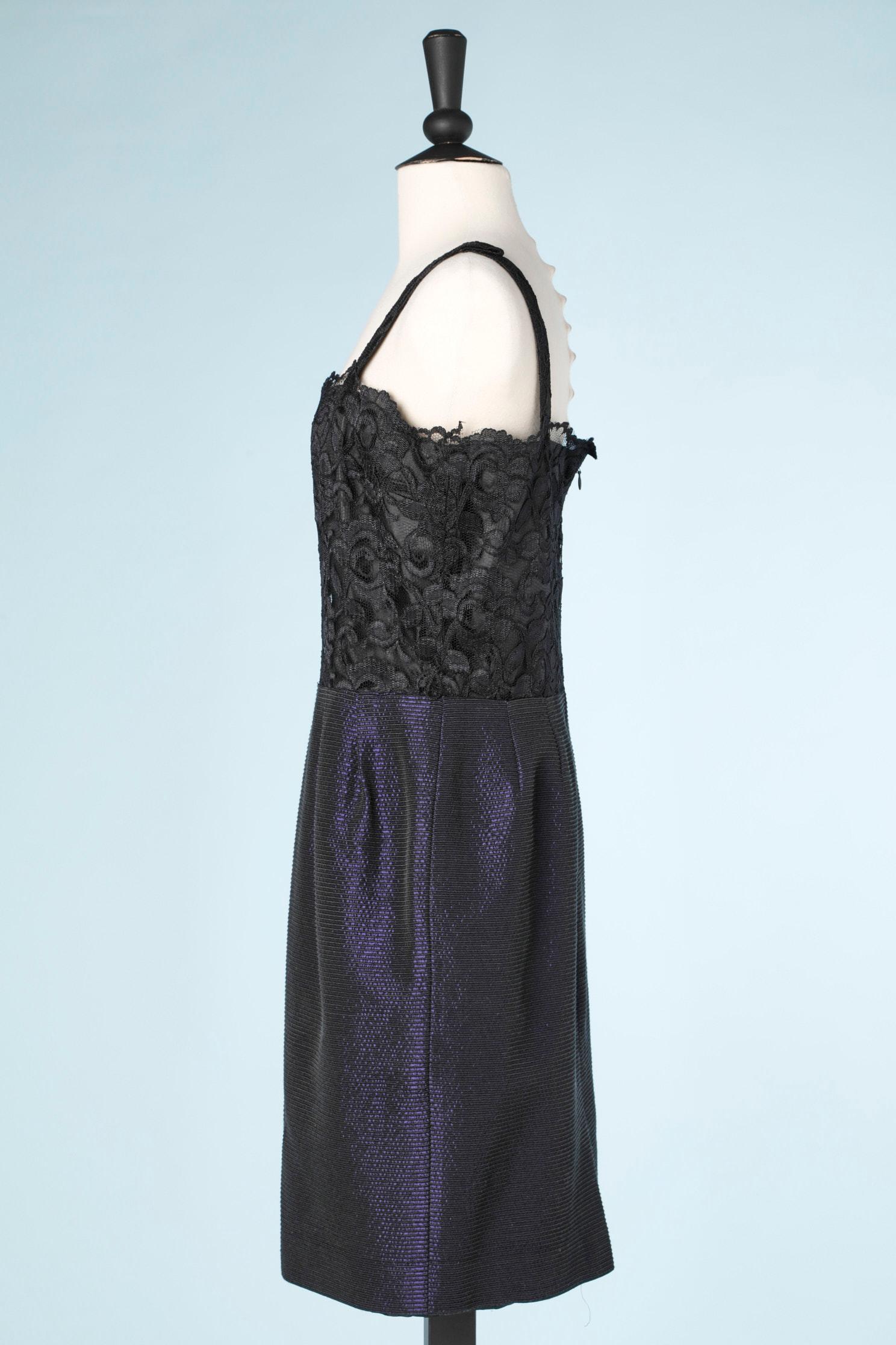 Christian Dior purple and black cocktail dress- suit  7