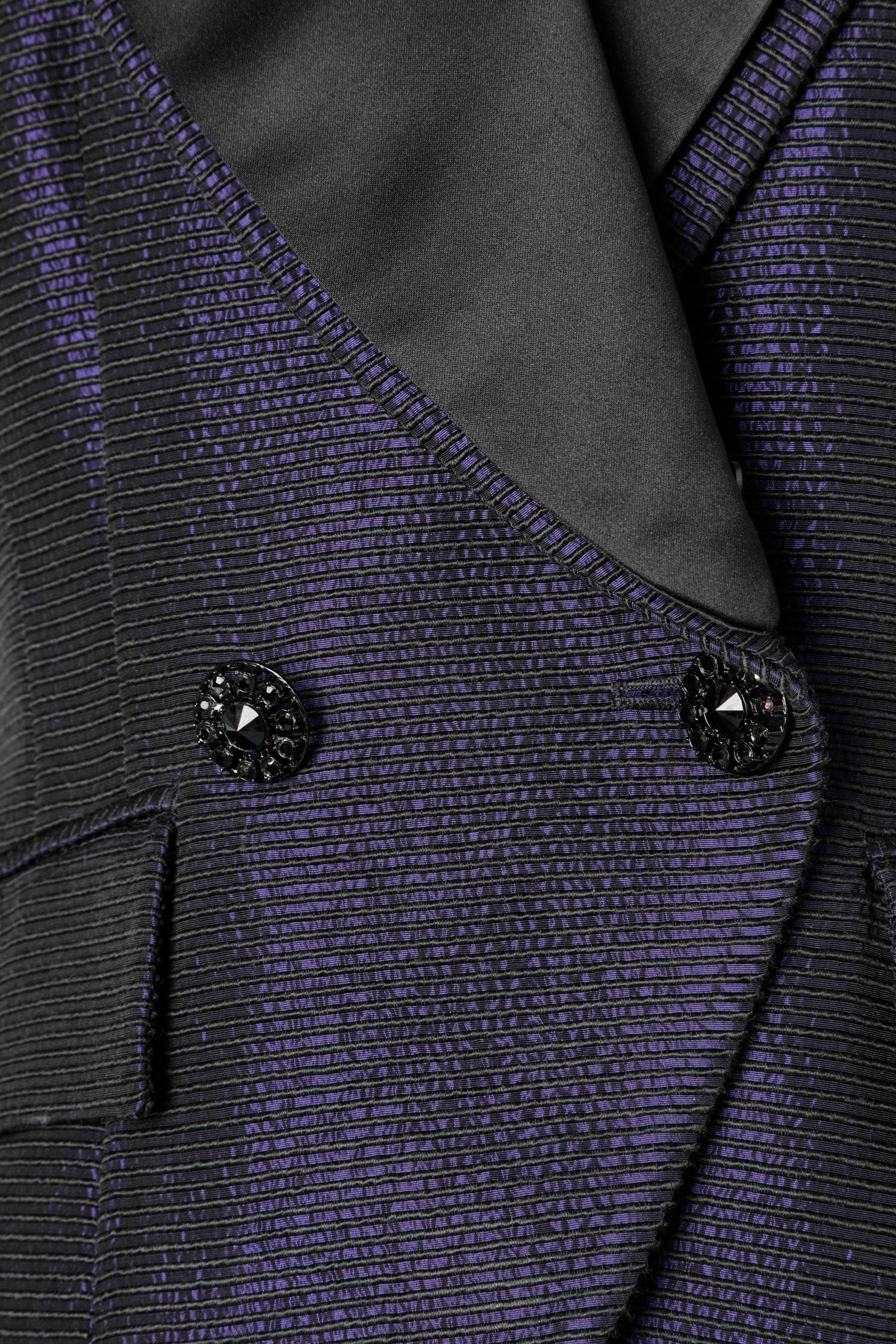 Black Christian Dior purple and black cocktail dress- suit 