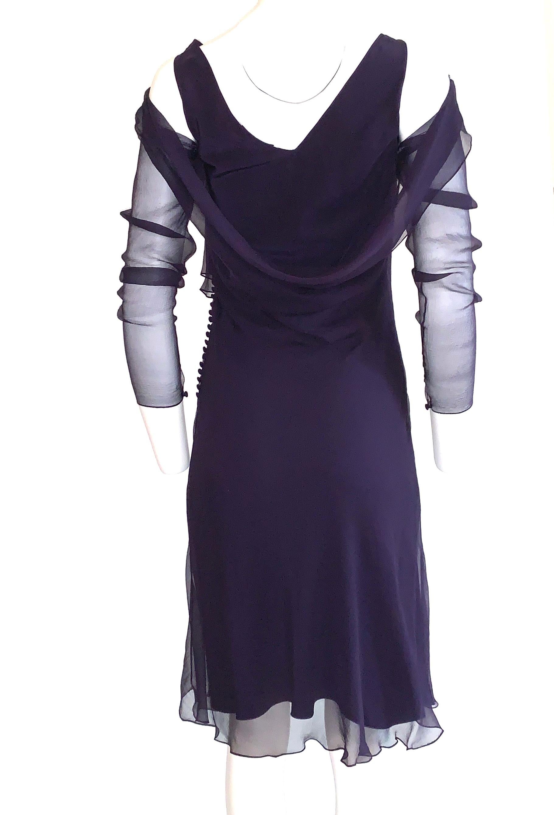 dior purple dress