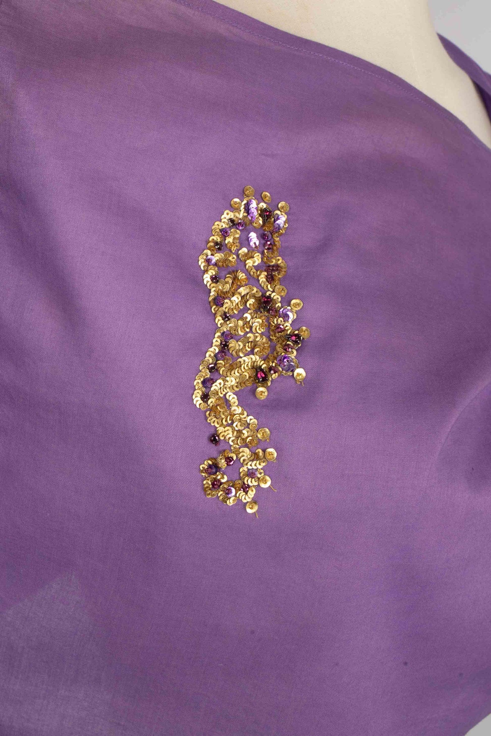 Christian Dior Purple Cotton Beach Skirt 1