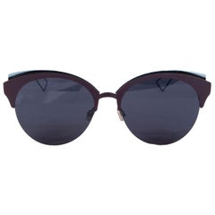 CHRISTIAN DIOR purple DIORAMA CLUB Sunglasses blue Lenses FHTA9