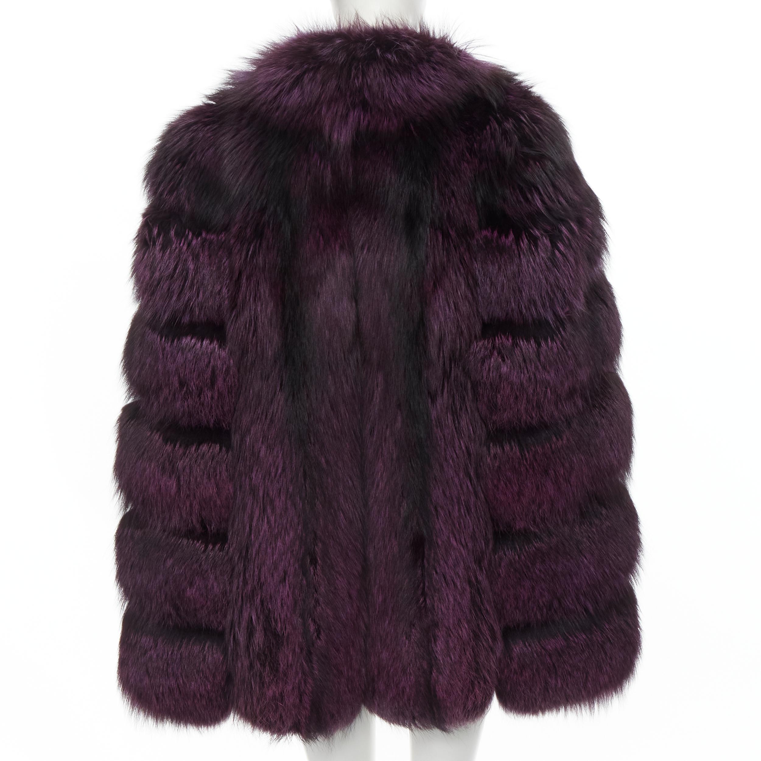 purple dior coat