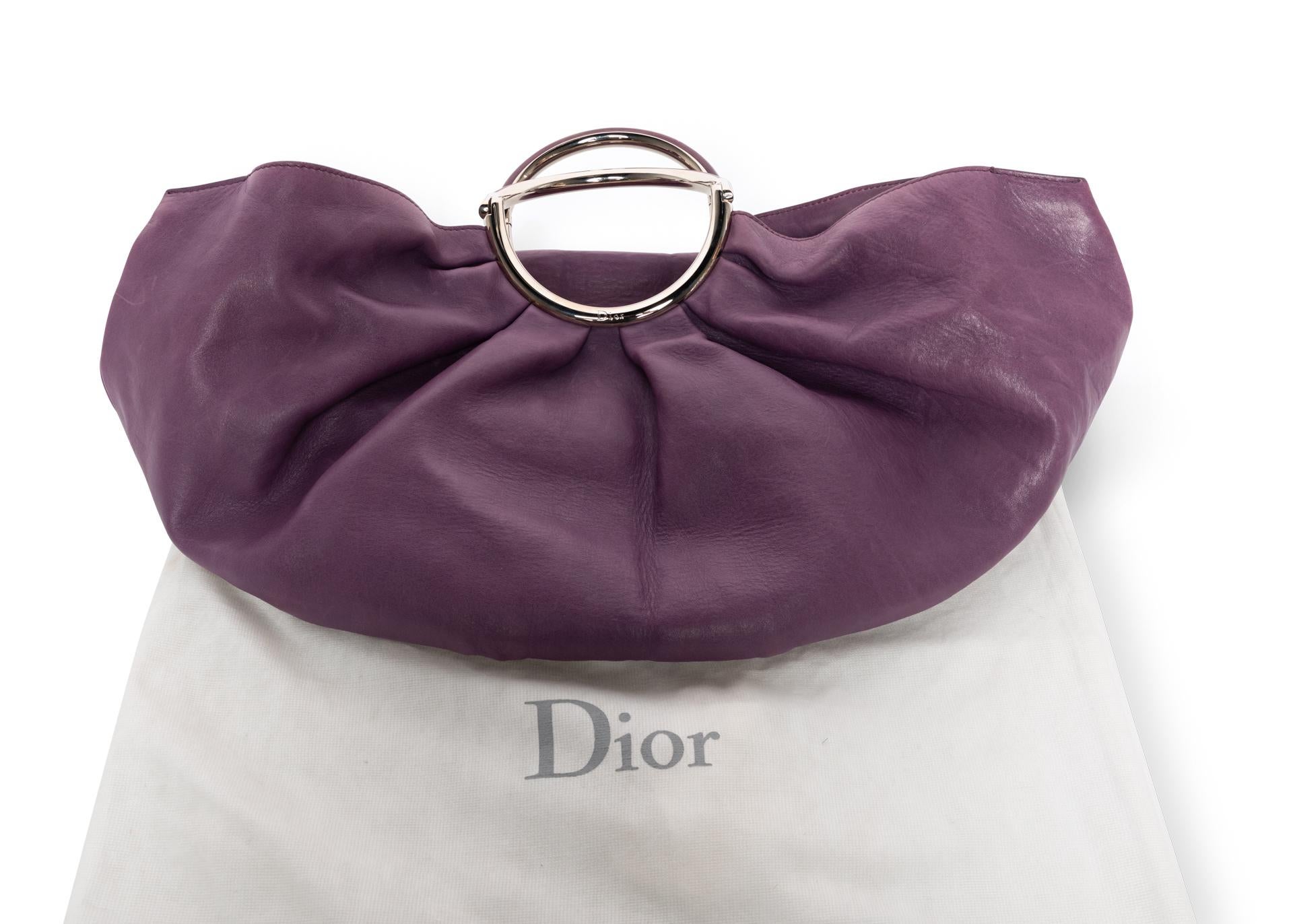 Christian Dior Babe Tasche aus lilanem Leder, 2008 Damen im Angebot