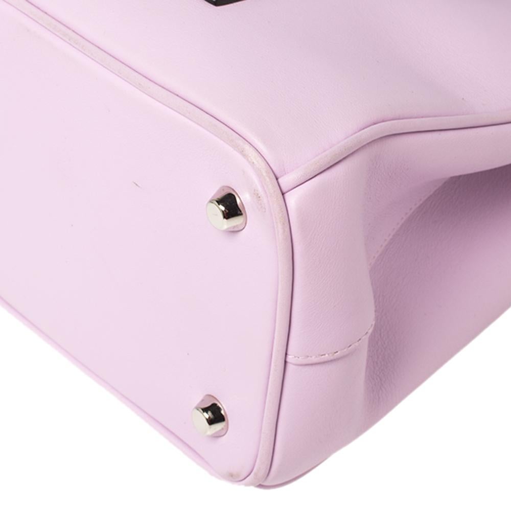 Christian Dior Purple Leather Diorissimo Pocket Tote Bag 3