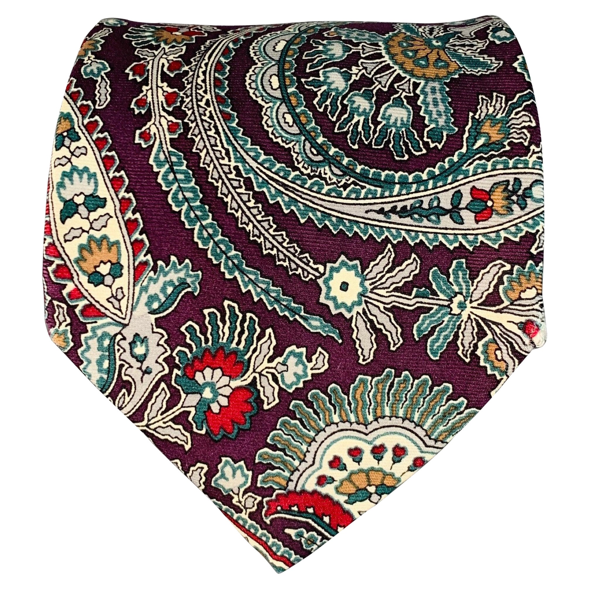 Cravate Paisley multicolore violet CHRISTIAN DIOR