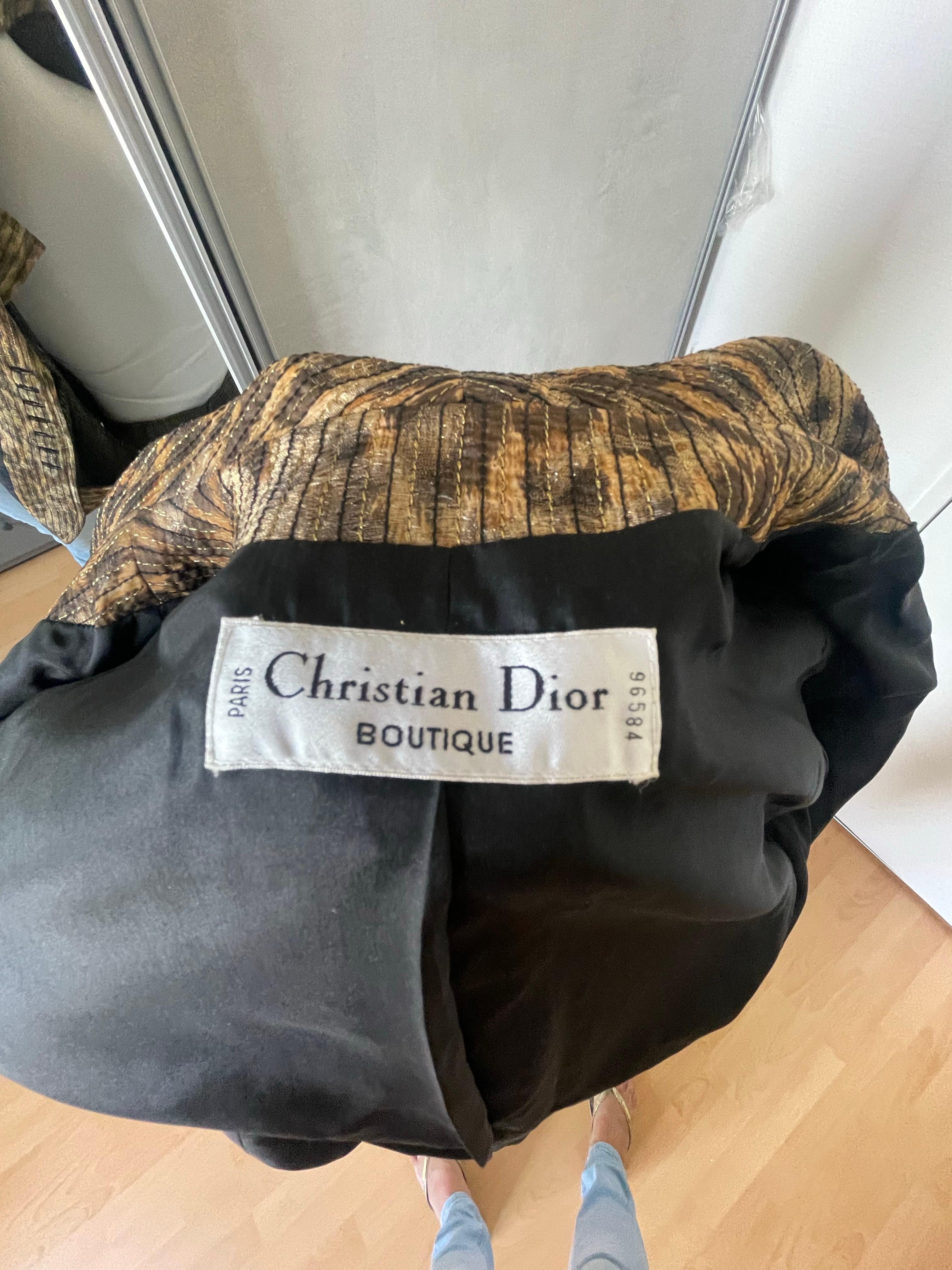 Donna Christian Dior Abito in stile pitone e leopardo. in vendita