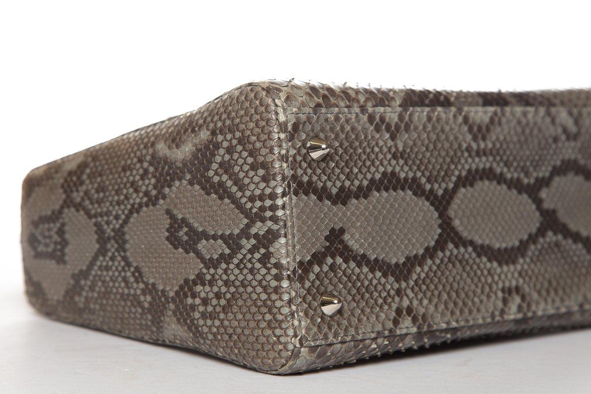 CHRISTIAN DIOR  Python Lady Dior Bag In Good Condition For Sale In Scottsdale, AZ