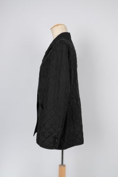 Christian Dior Quilted Black Silk Jacket
