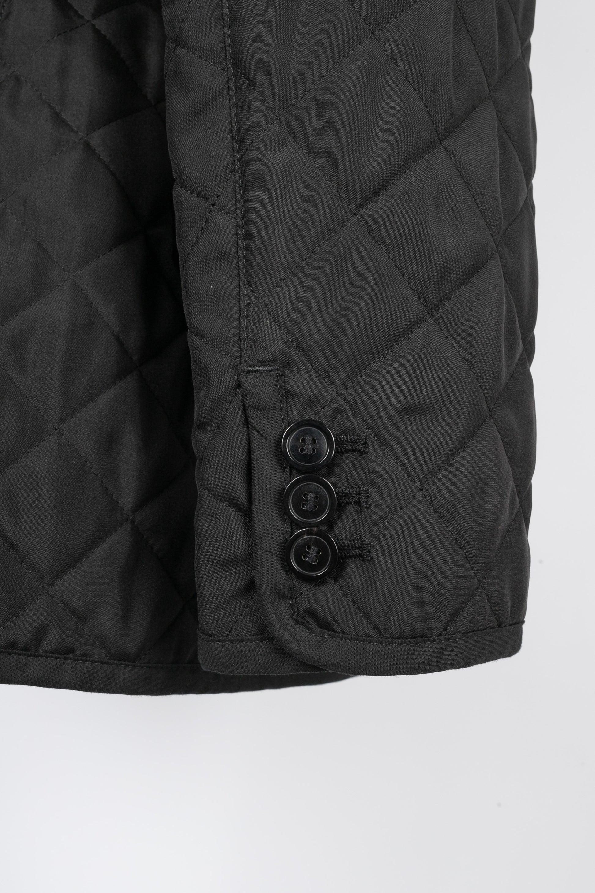 Christian Dior Quilted Black Silk Jacket 2