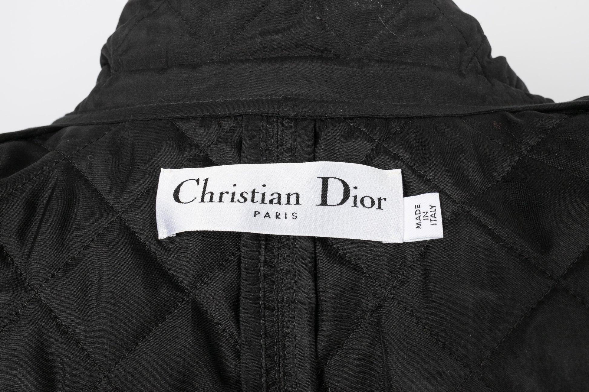 Christian Dior Quilted Black Silk Jacket 5
