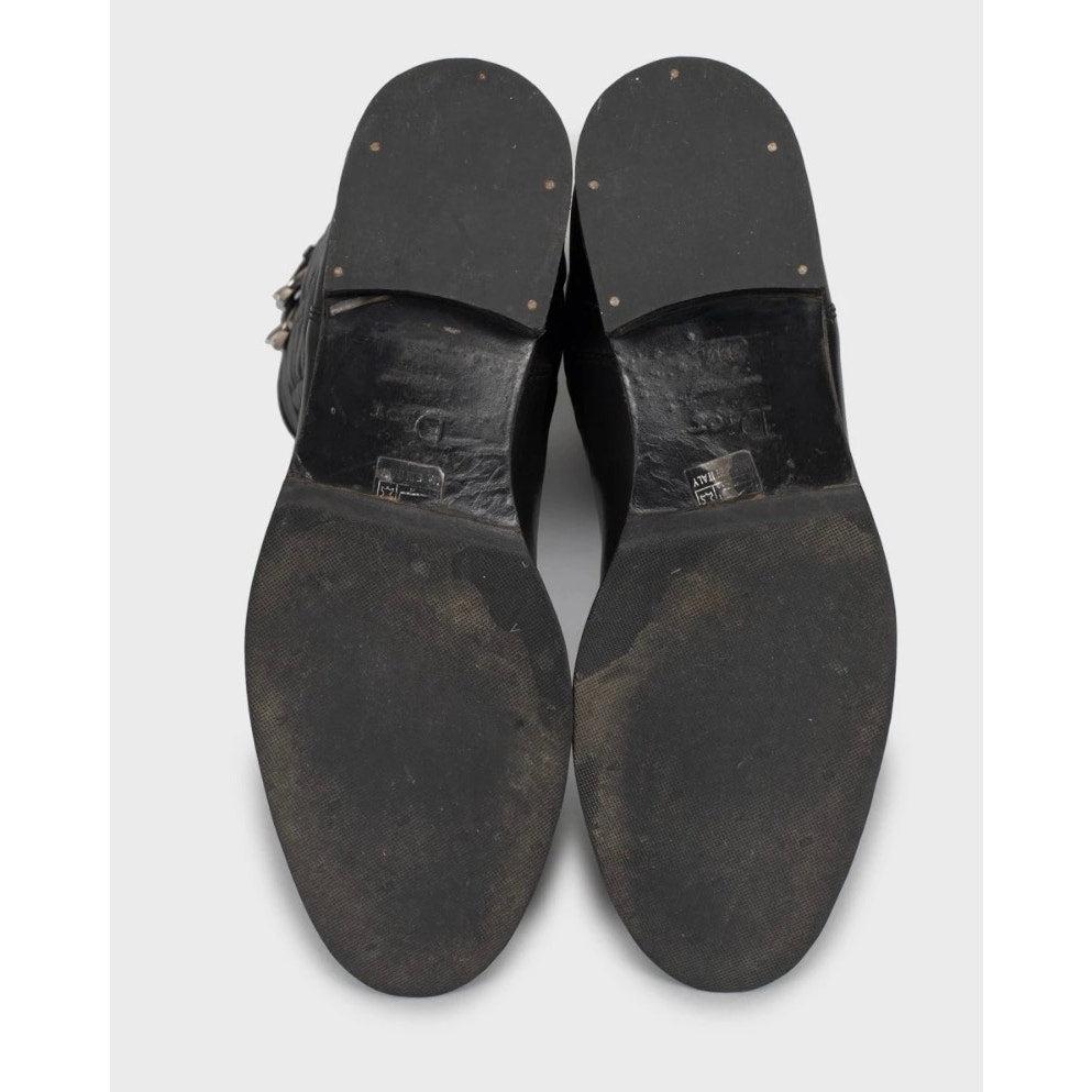 Christian Dior Gesteppte Lederstiefel - Schwarz - Größe 39.5 im Angebot 1