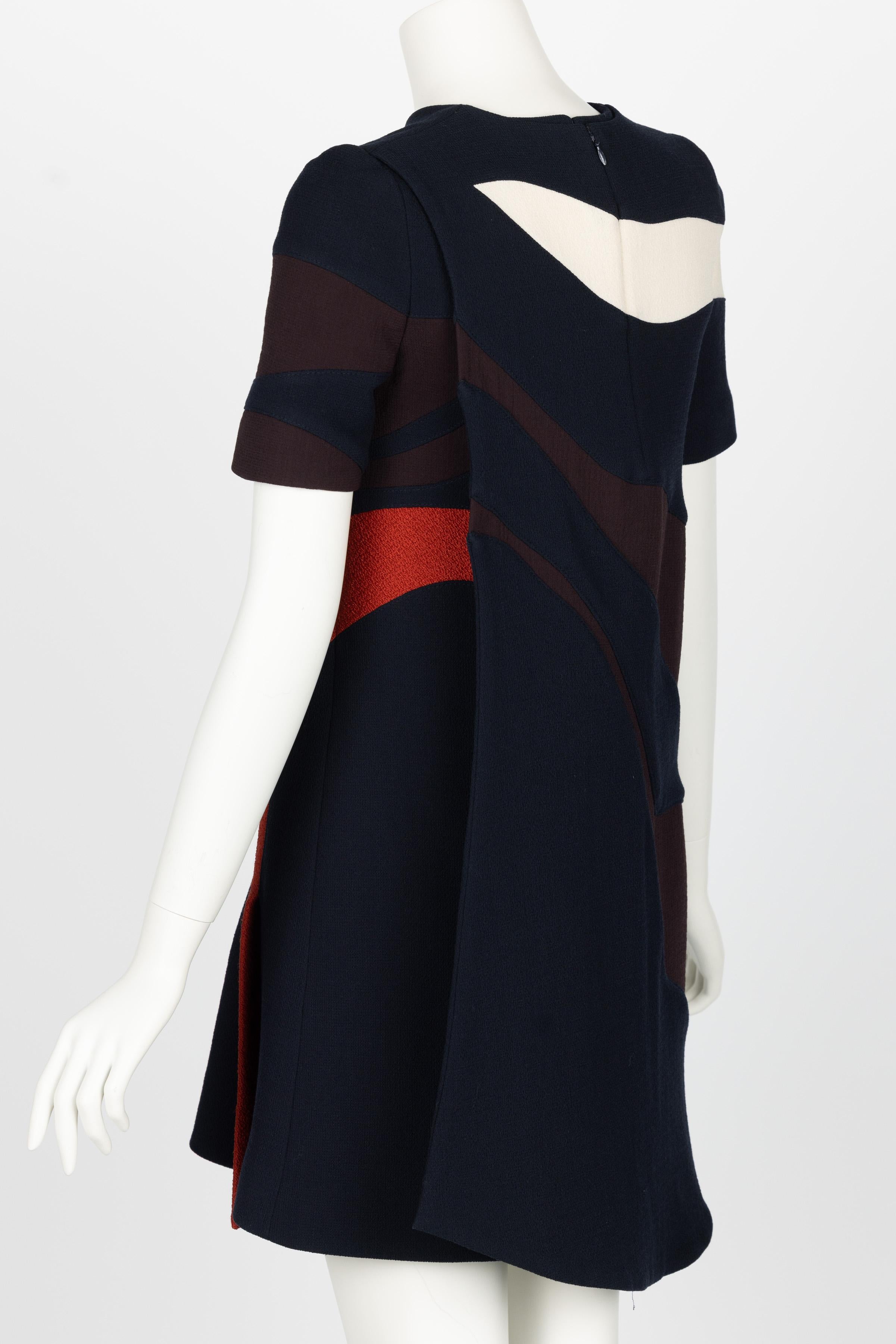 Christian Dior Raf Simmons Abstract Stripe Dress Runway Fall 2015  2