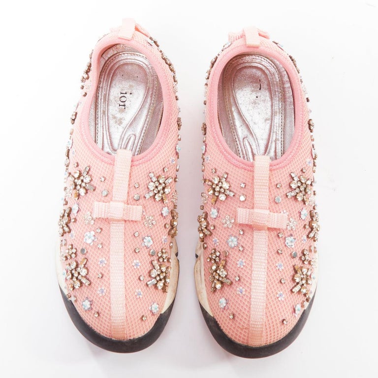 CHRISTIAN DIOR Raf Simons 2019 Fushion pink embellished dad