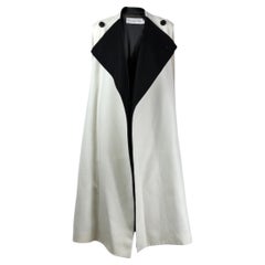 Christian Dior Raf Simons Resort 2015 Black White cashmere coat