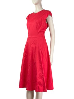 Christian Dior Raf Simons for Christian Dior Raf Simons for Christian Dior Raf Simons for Christian Dior Raf Simons Spring 2016 Red dress
