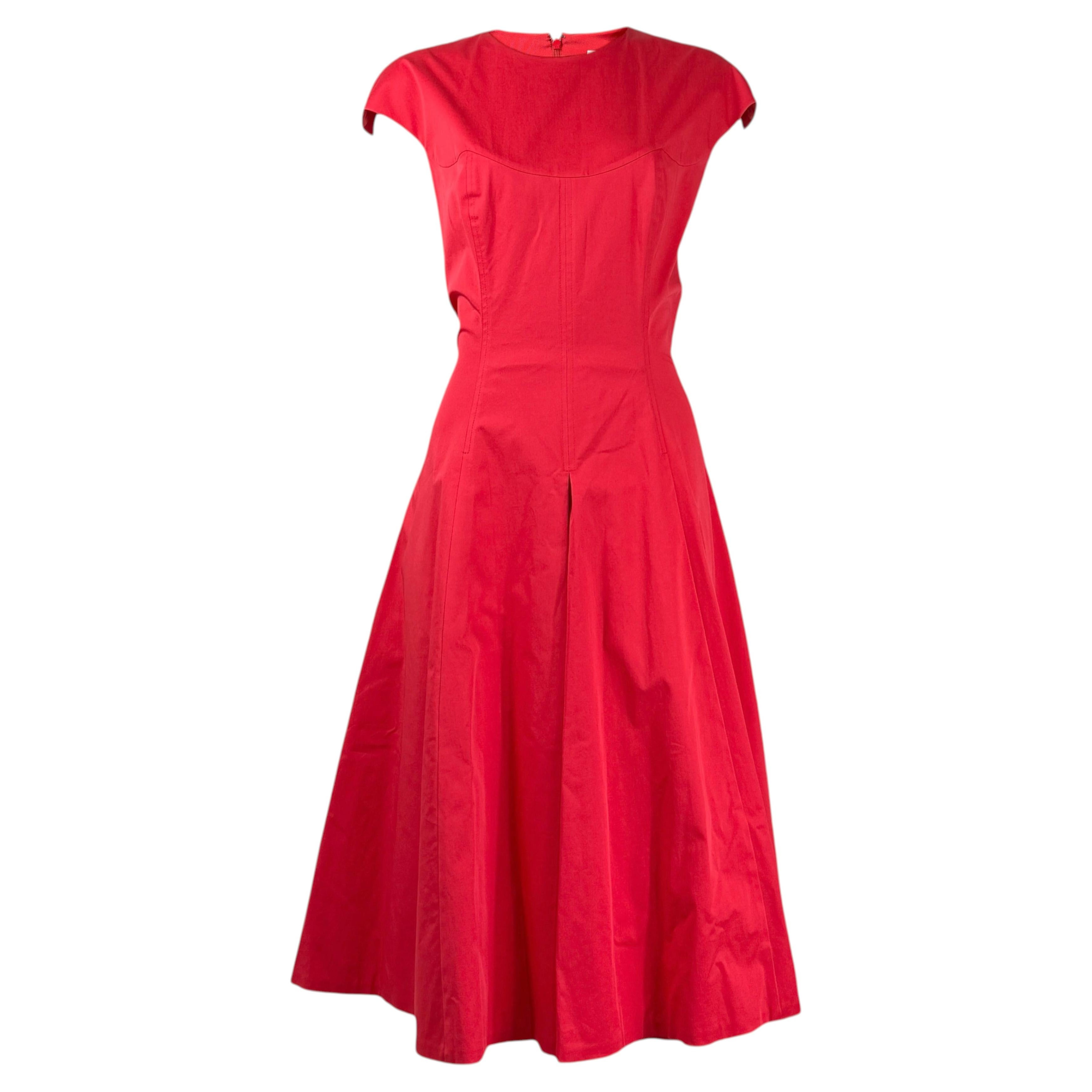 Christian Dior Raf Simons Spring 2016 Red dress