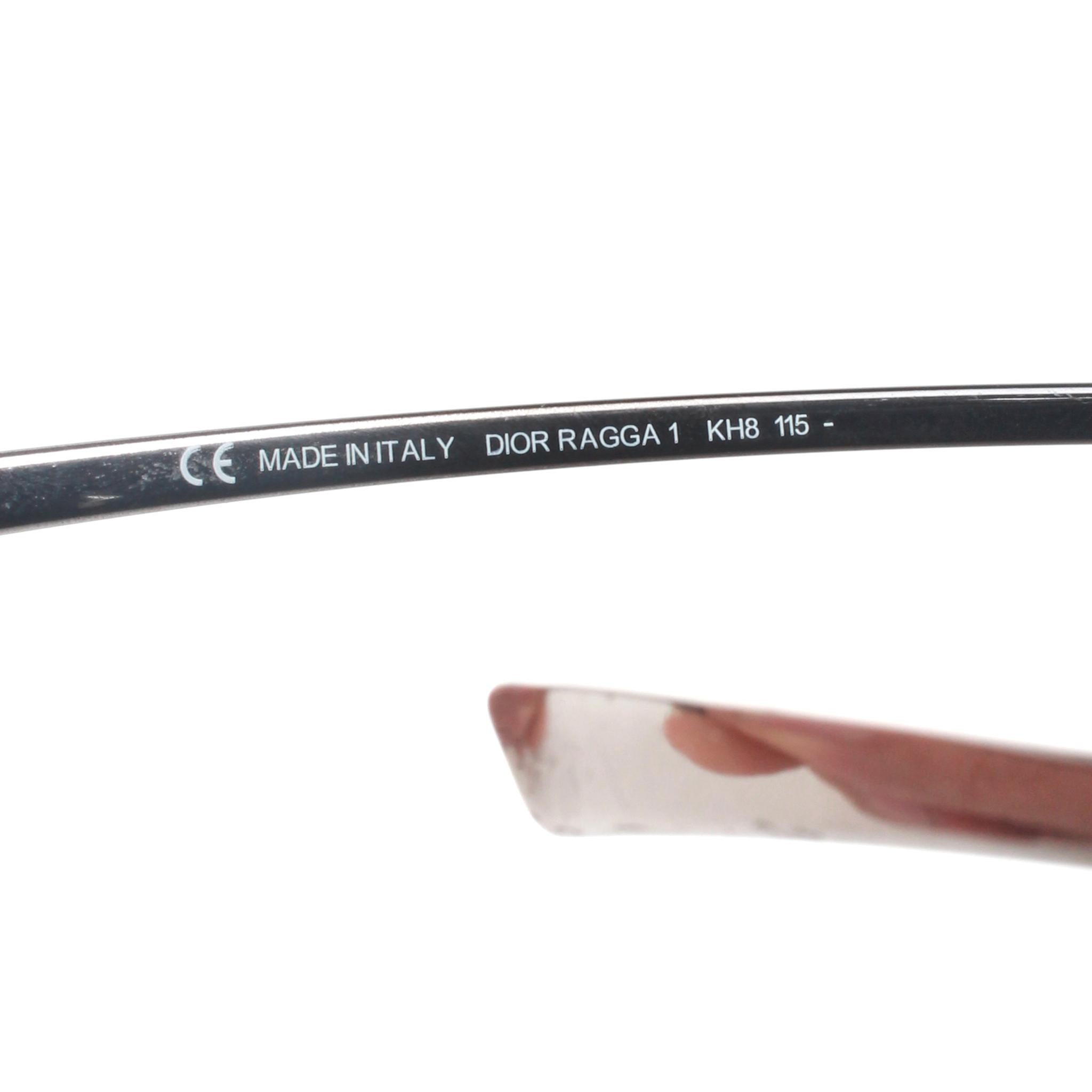 Christian Dior RAGGA 1 Schild-Sonnenbrille (Grau) im Angebot