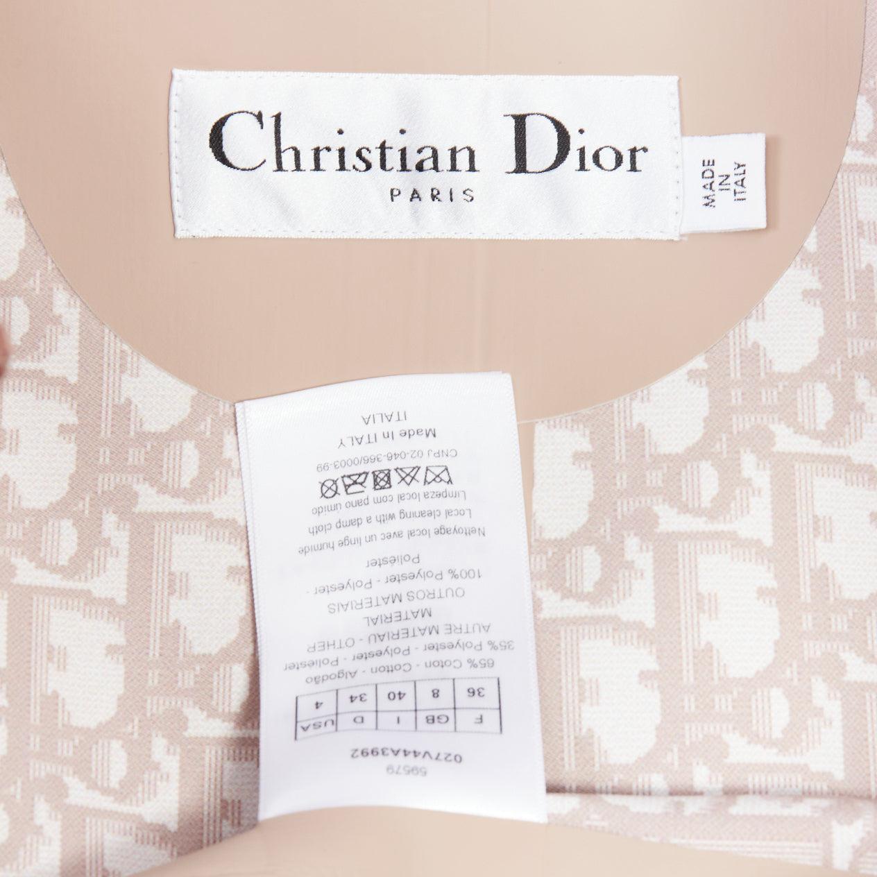 CHRISTIAN DIOR rainbow dye monogram lined trucker coat FR36 S 4