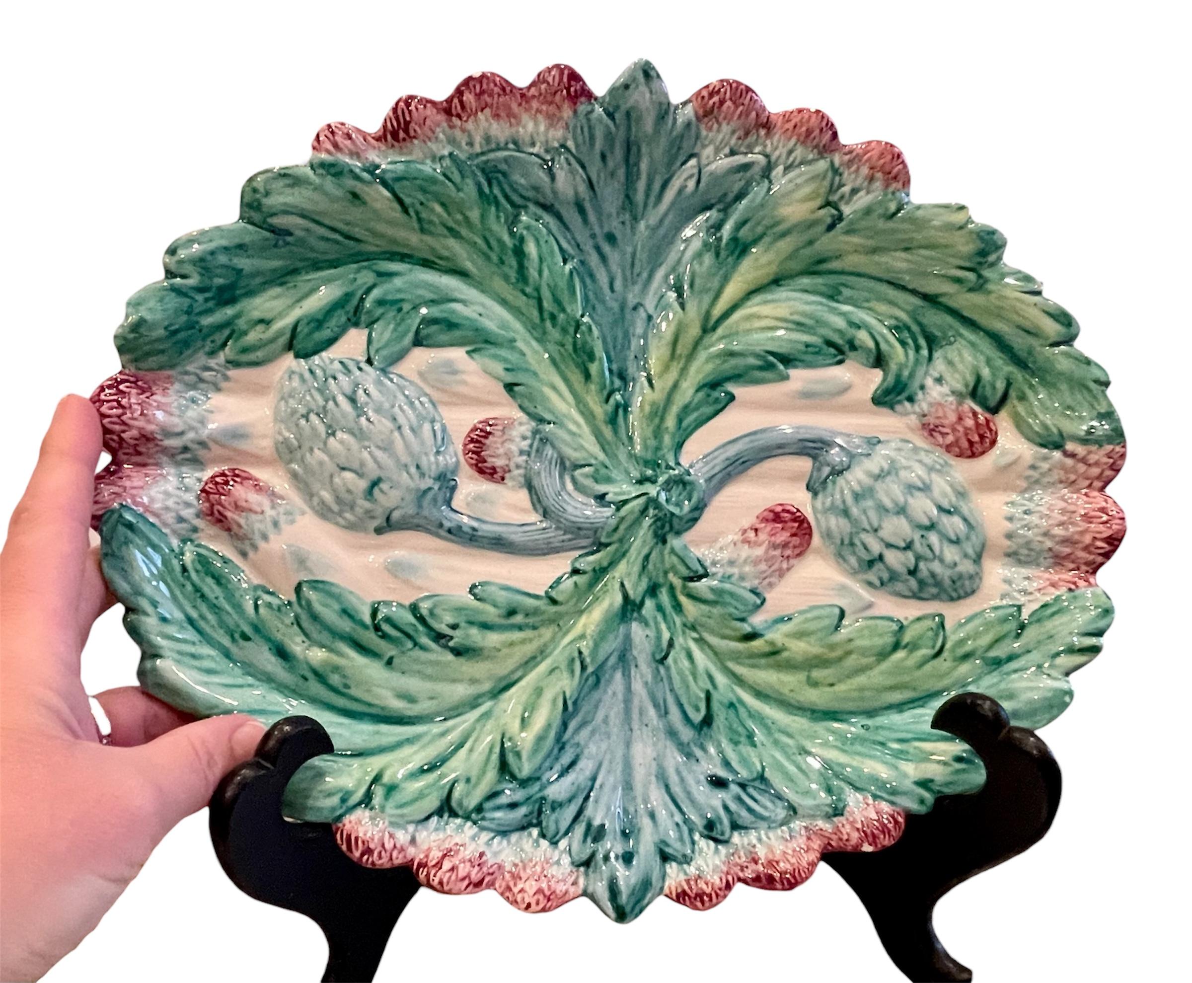 Hand-Painted Christian Dior - Rare Asparagus Serving Set, 10 pieces For Sale