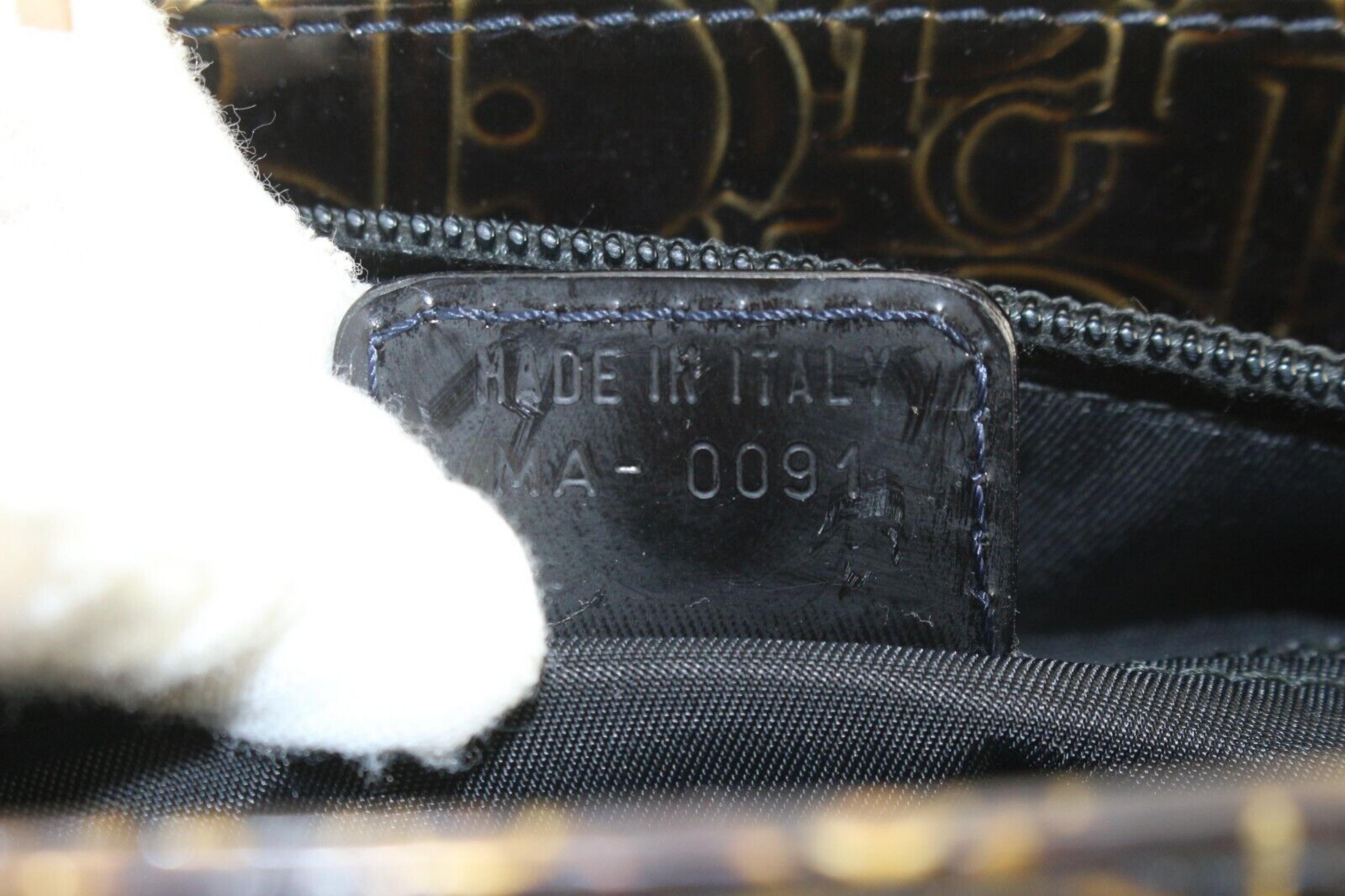 Christian Dior Rare Black Embossed Lady Dior Tote 1D0113 5