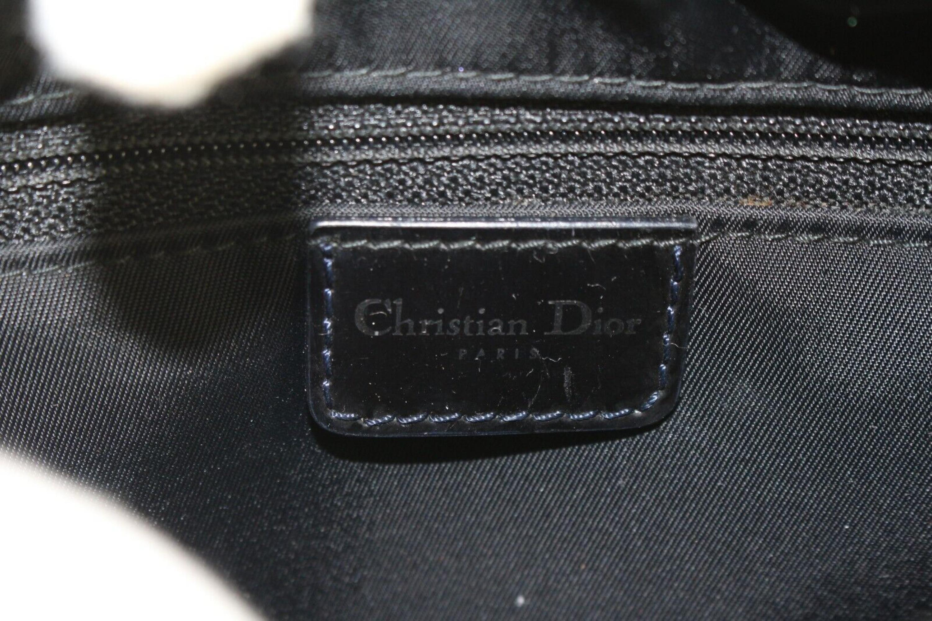 Christian Dior Rare Black Embossed Lady Dior Tote 1D0113 3