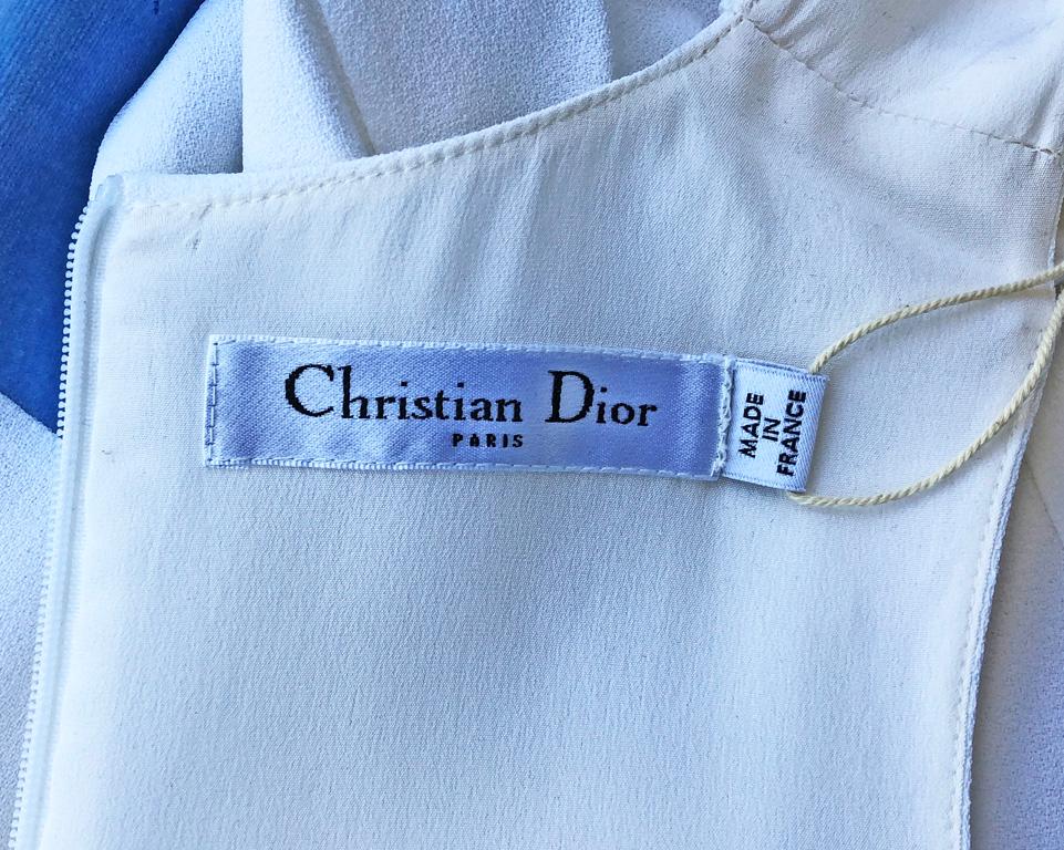 Christian Dior Vestido de Seda Bordada Raf Simmons Rare Runway en venta 5