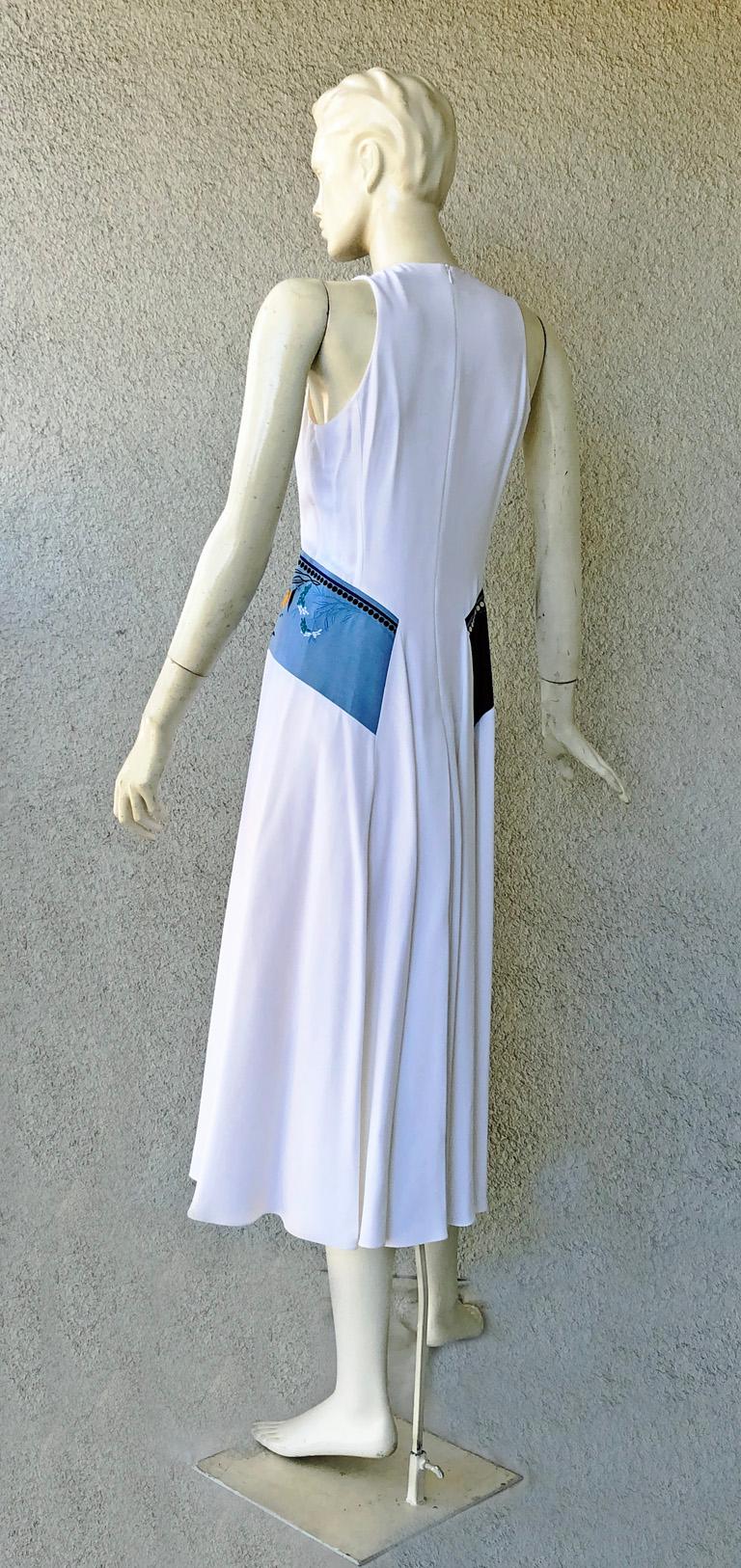 Christian Dior Vestido de Seda Bordada Raf Simmons Rare Runway en venta 3