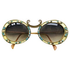 Christian Dior Rare Vintage Jewelled Fashion Sunglasses, 1960s