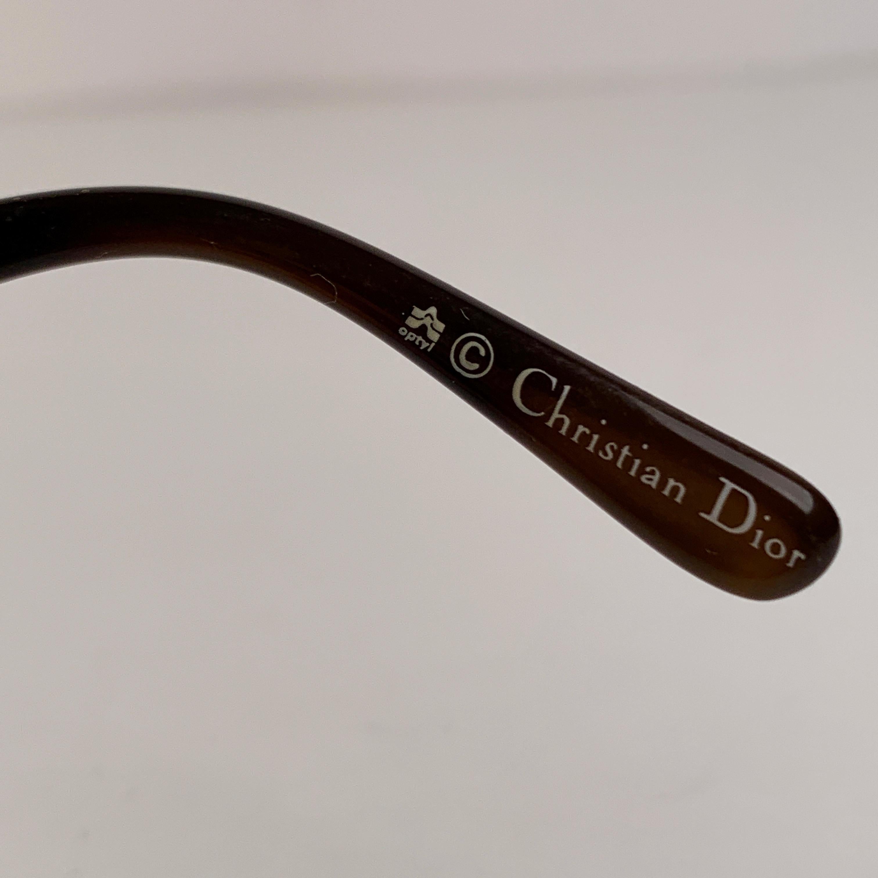 Christian Dior Rare Vintage Unisex Brown Optyl Sunglasses Mod 2284 1