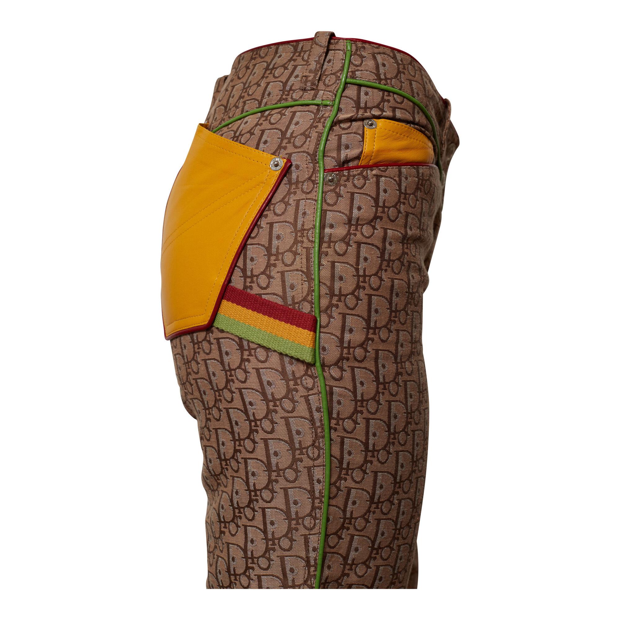 Brown Christian Dior Rasta Pants For Sale