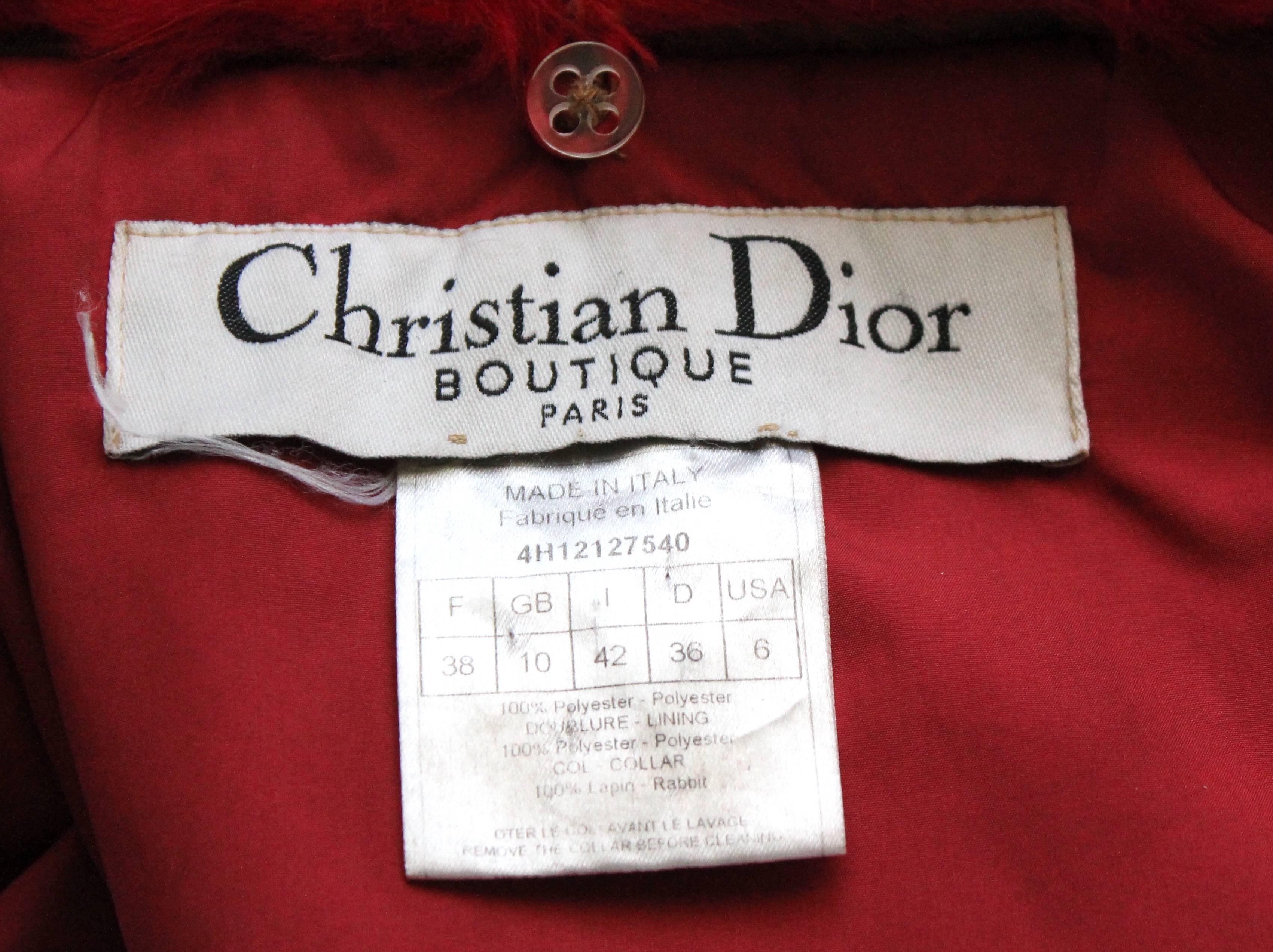 Christian Dior Rasta Ski Jacket from 2004 Size US 6 In Good Condition In Los Angeles, CA